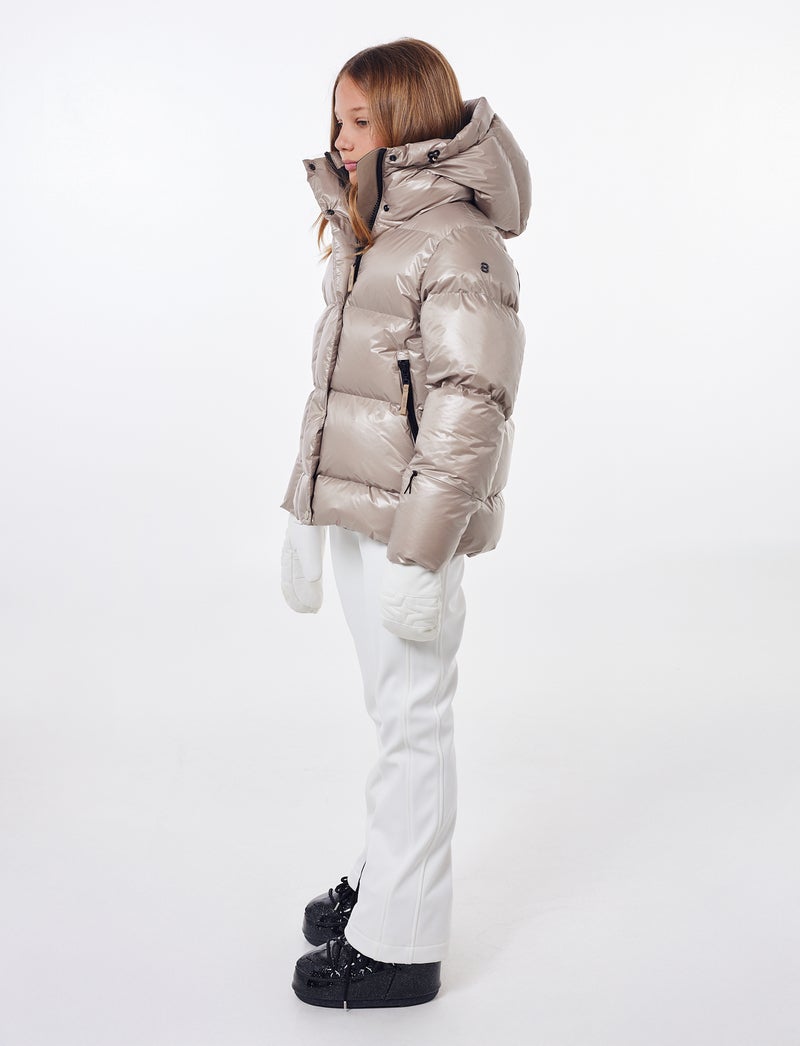 Saga Jr Ski Jacket - Lt Beige
