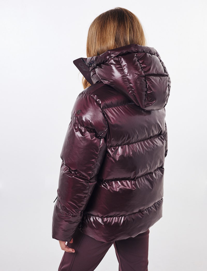 Saga Jr Ski Jacket - Dk Burgundy