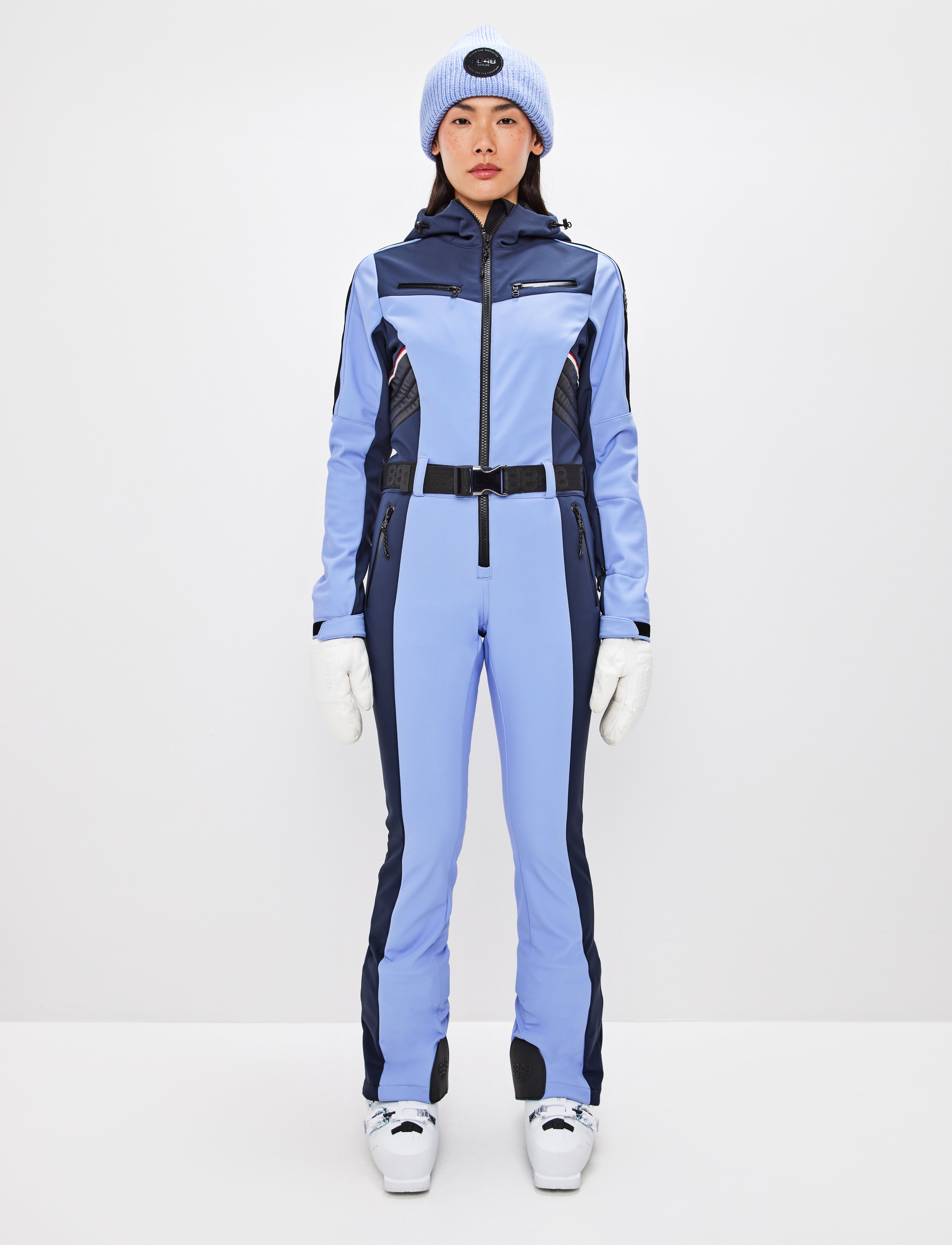 Lara W Ski Suit - Hortensia/Navy