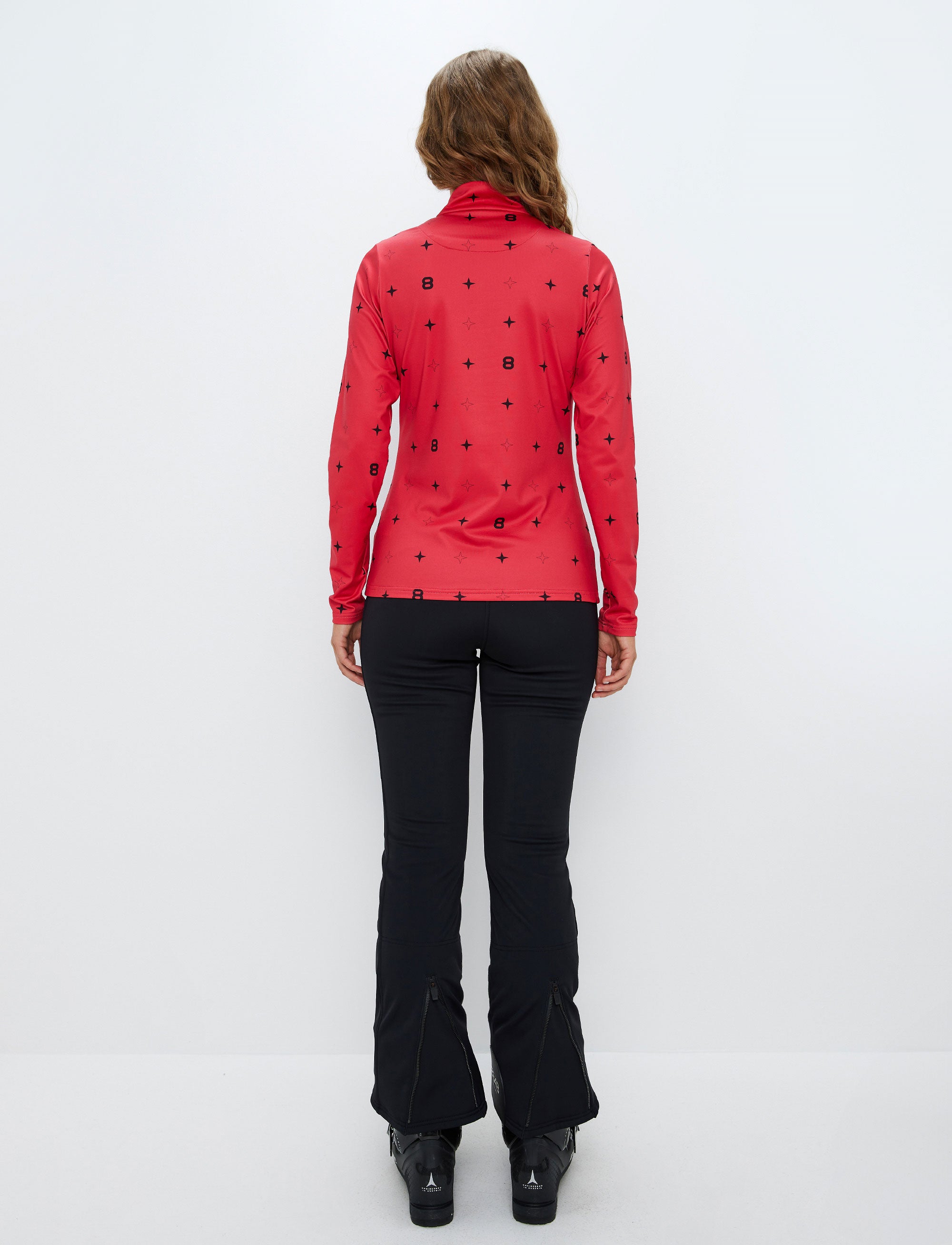 8848 Star  Sweat - Poinsetta Red