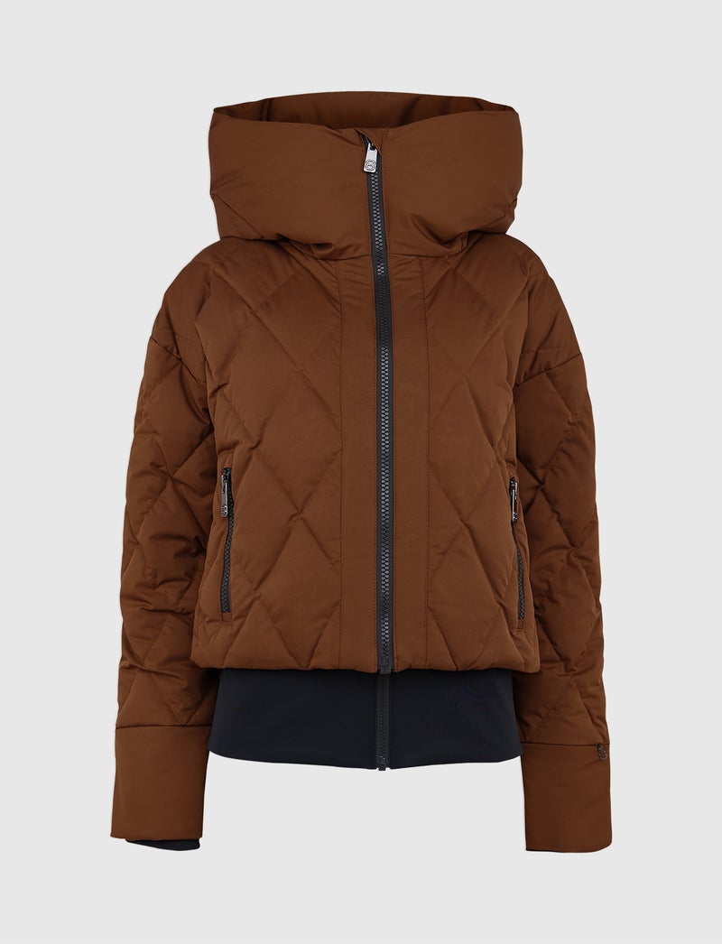 Hildi W Ski Puffer - Cashmere Brown
