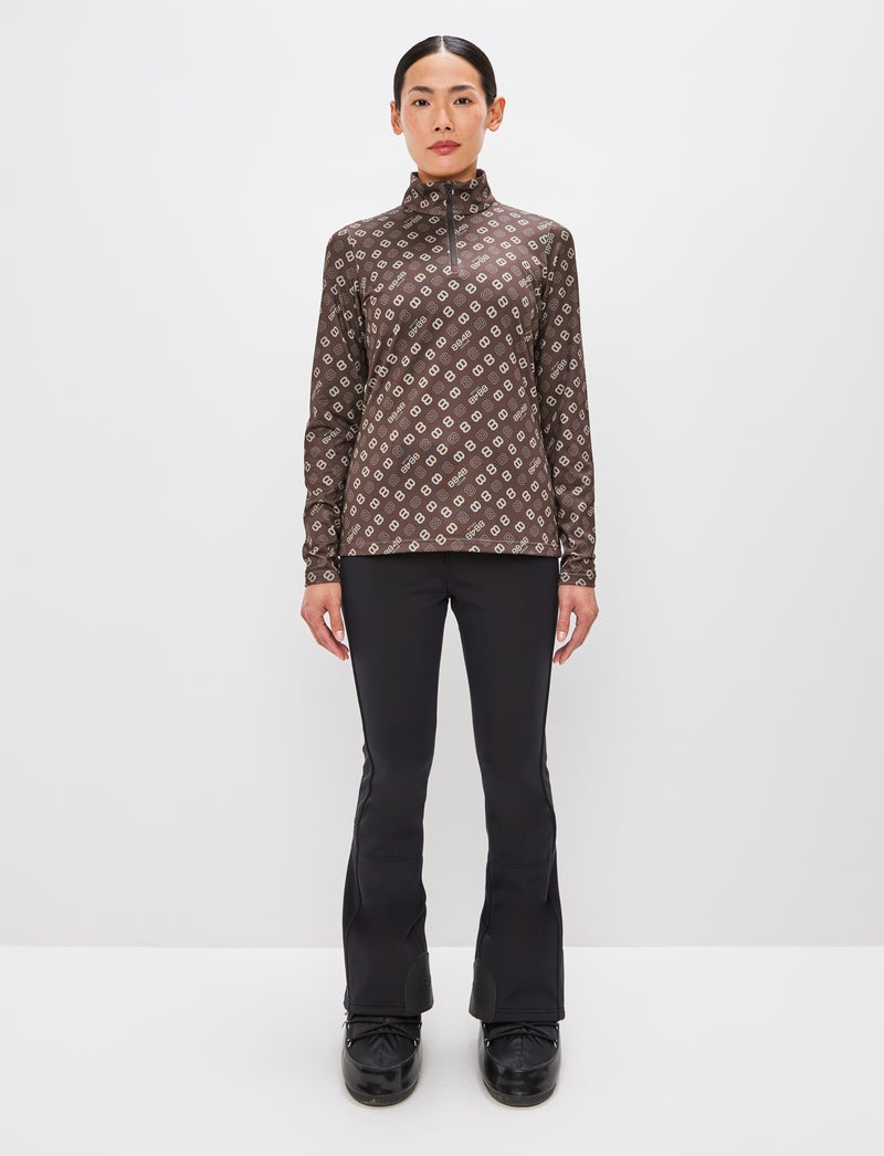 Monogram W 1/2 Zip - Coffea