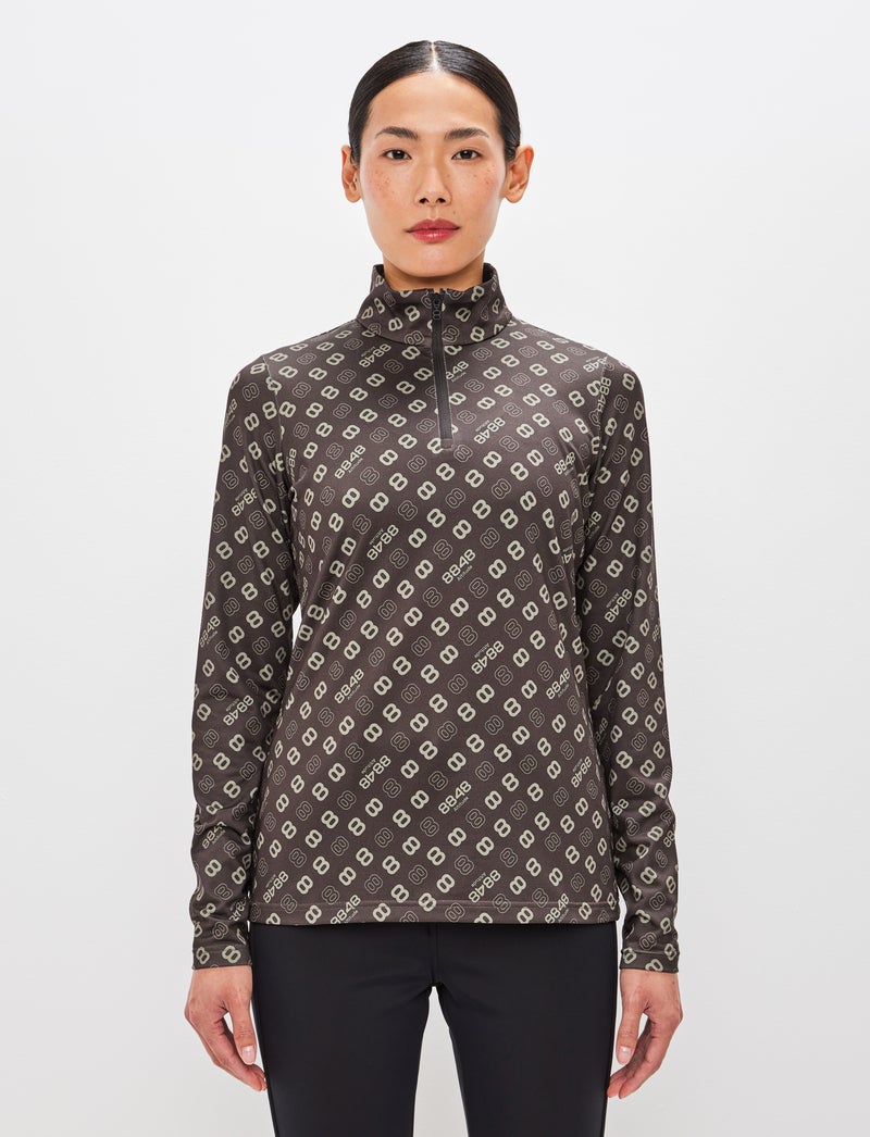 Monogram W 1/2 Zip - Coffea