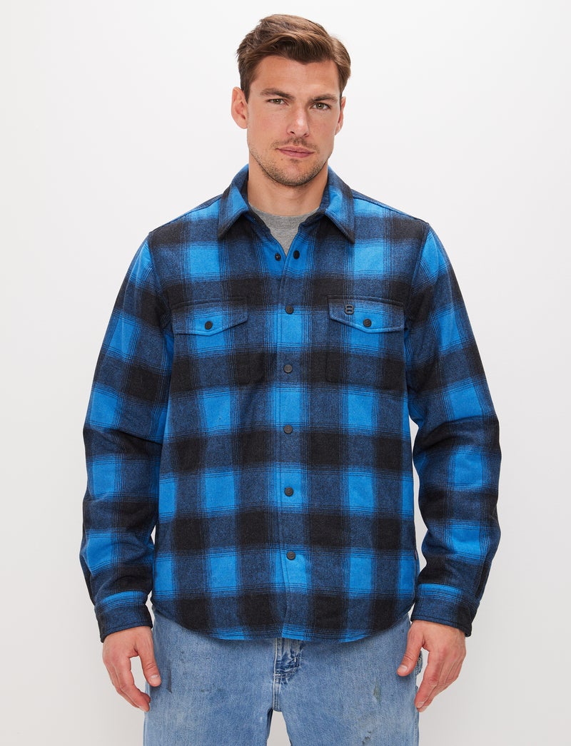 Telluride Wool Overshirt - Blue