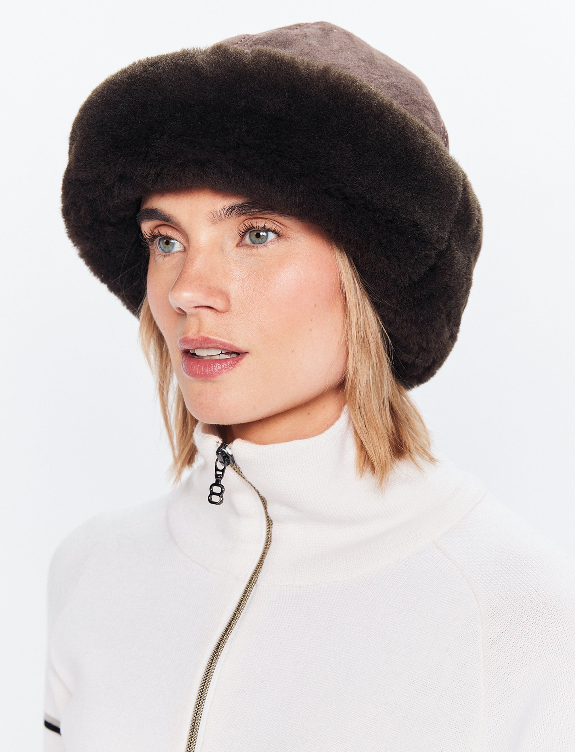 Lola Sherling Hat - Brown