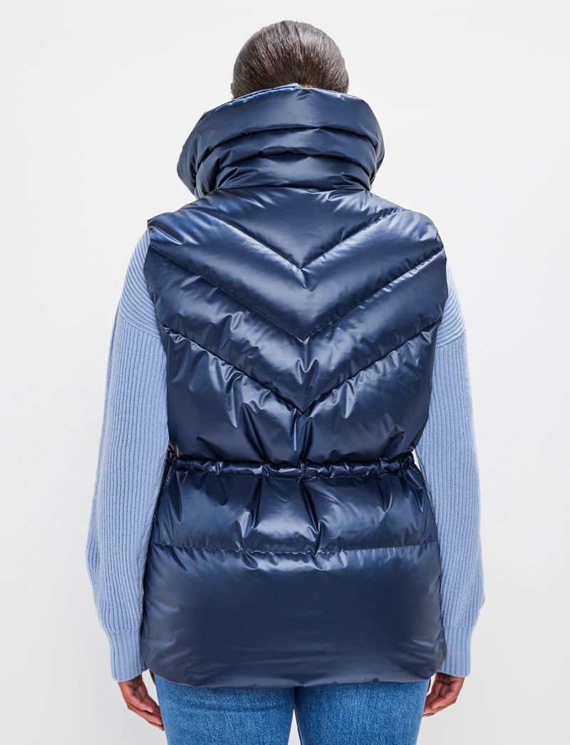 Shacci W Down Vest - Navy
