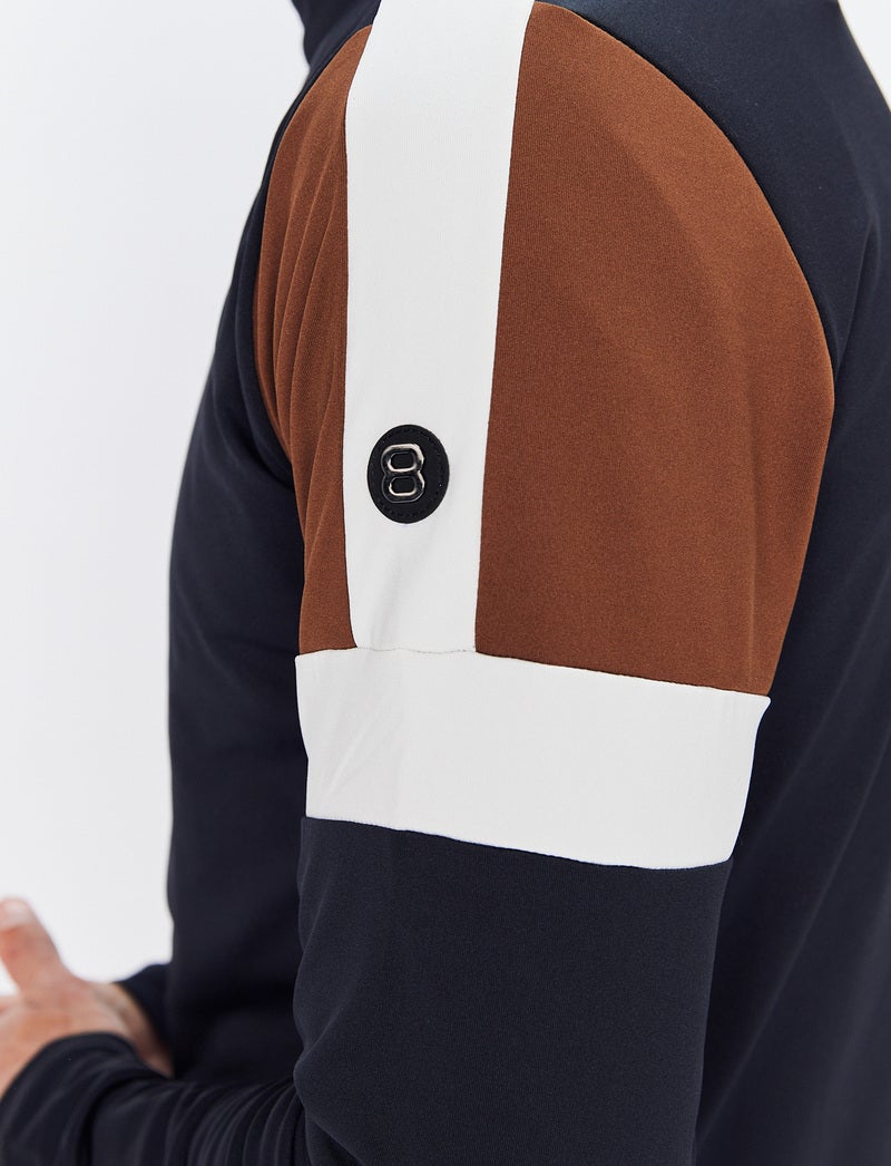 Tord M 1/2 zip - Black