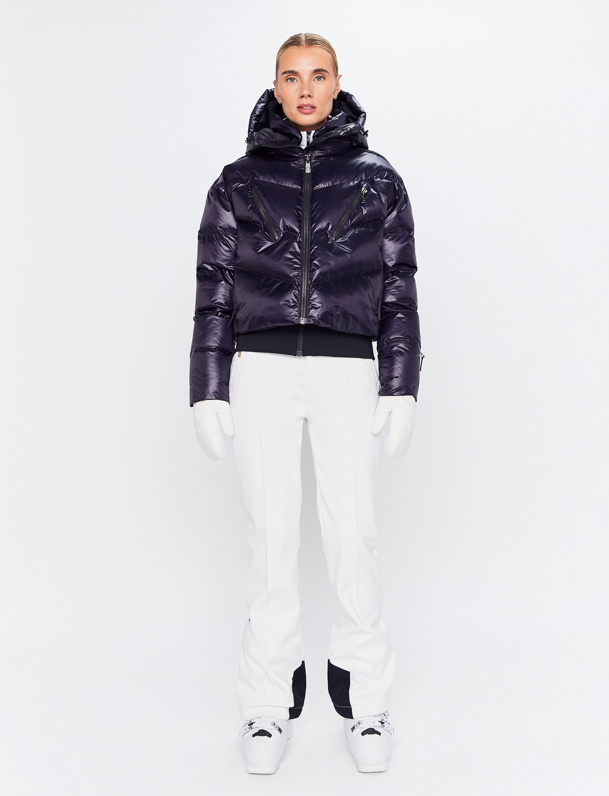 Noelle W Ski Puffer - Cosmos Plum