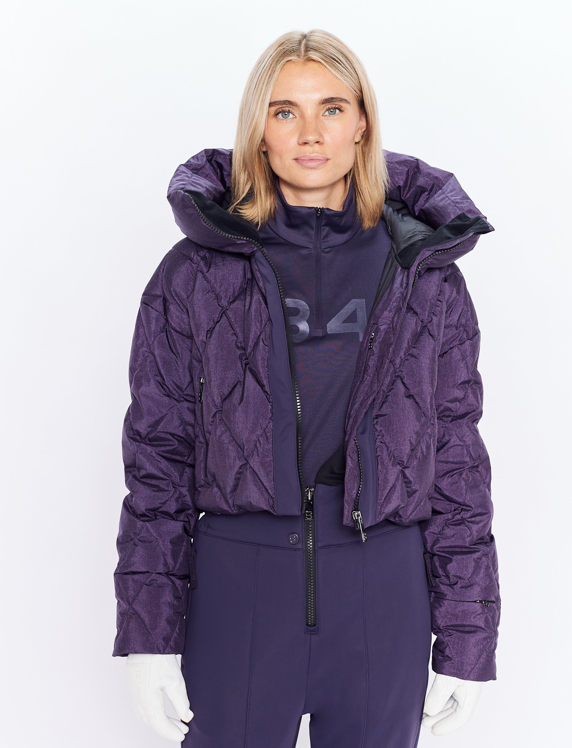 Amina W Ski Suit - Cosmos Plum