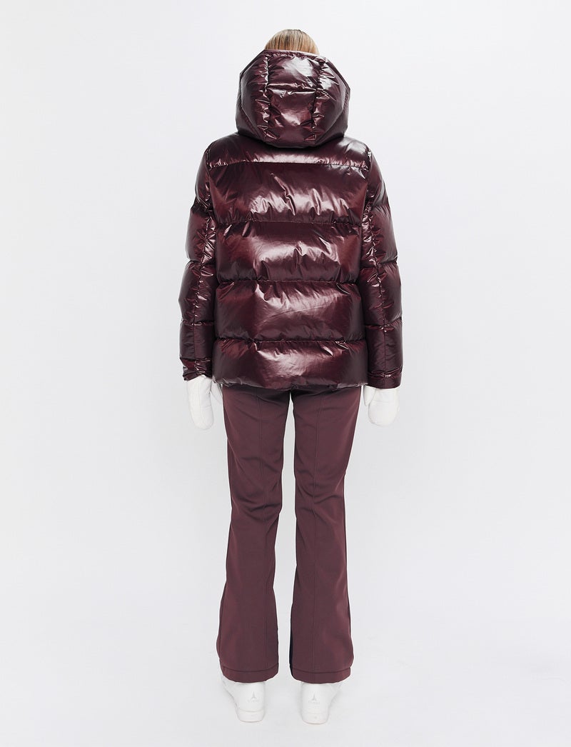 Sarah W Ski Down Jacket - Dk Burgundy