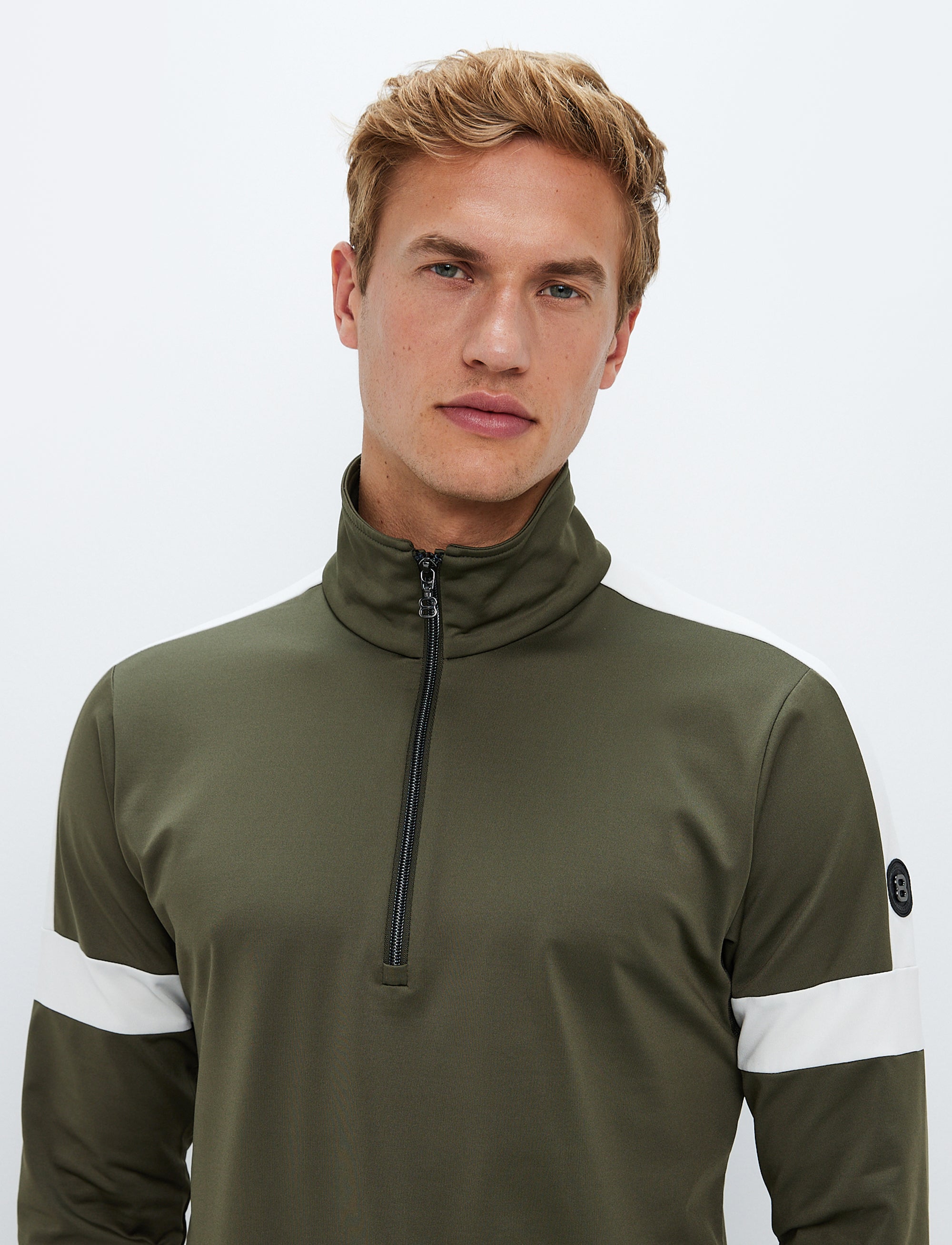 Dino 1/2 Zip Sweat - Royal Green