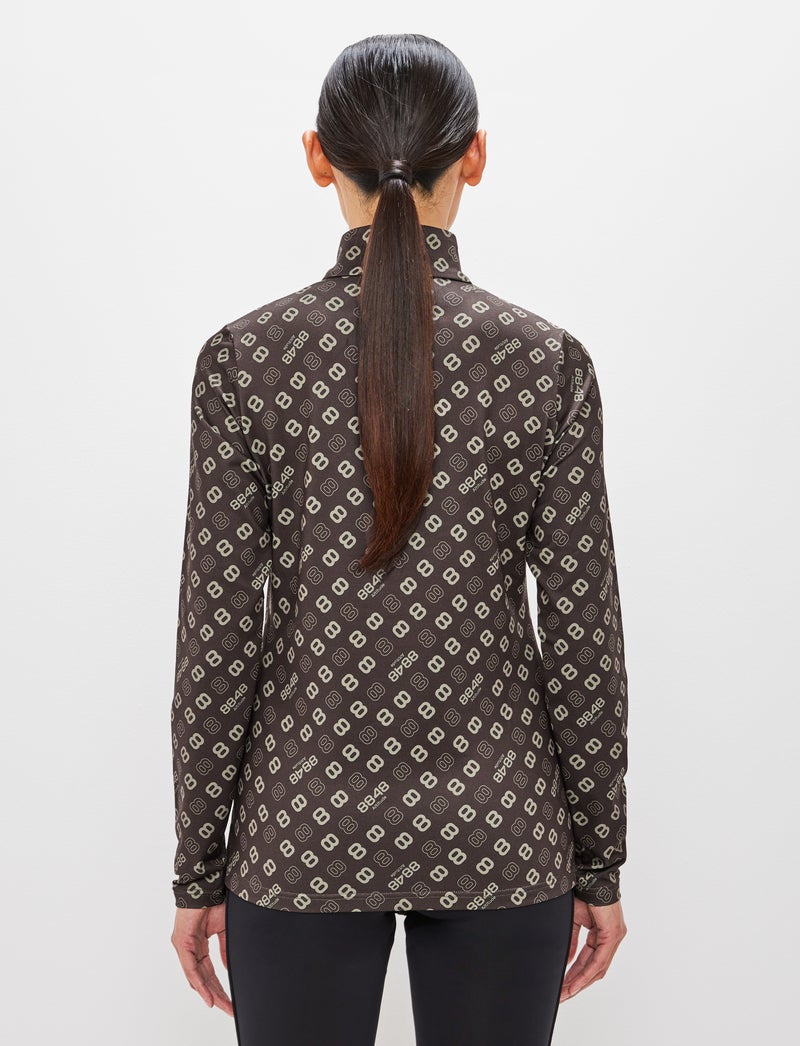 Monogram W 1/2 Zip - Coffea