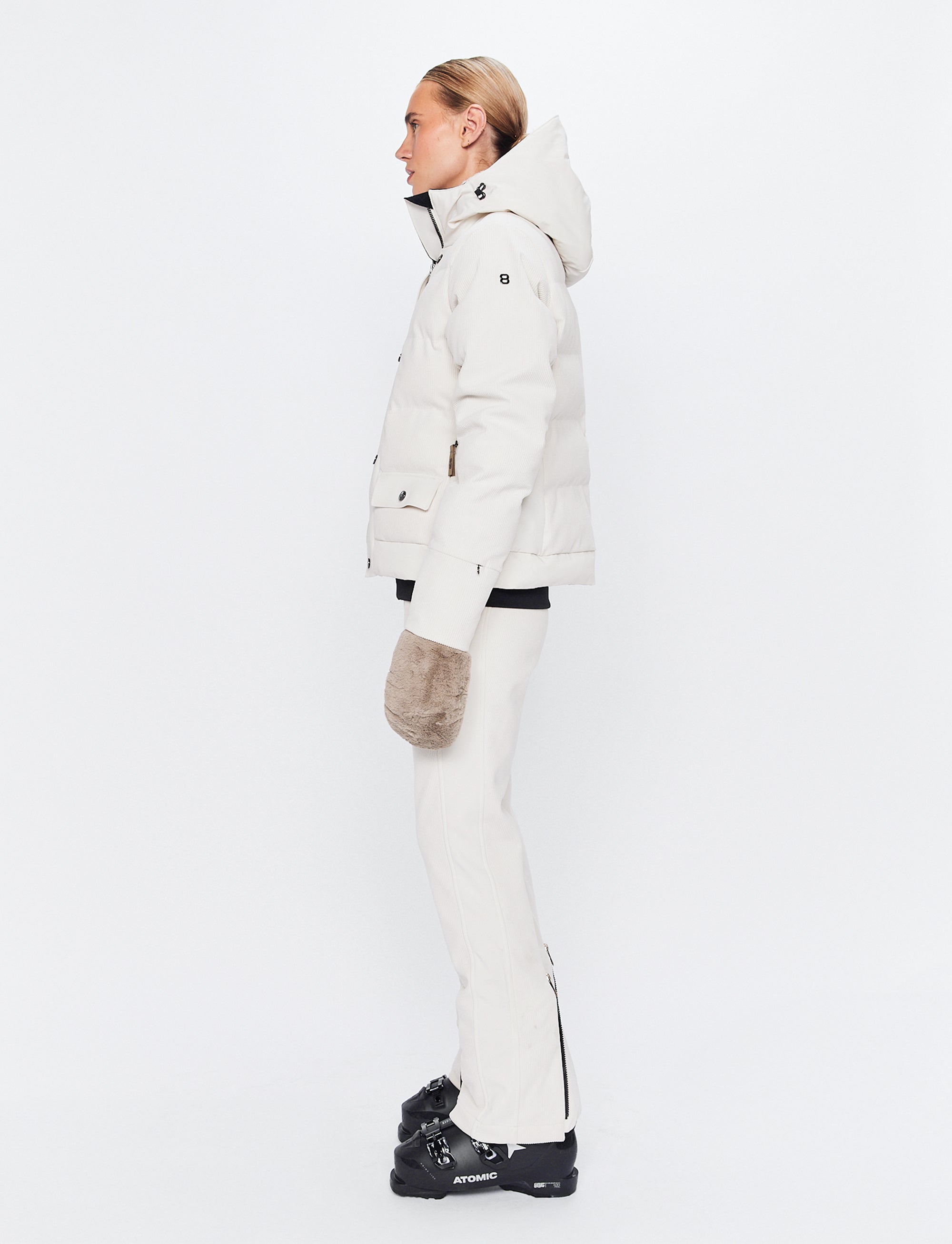 Harlow Cord Jacket - Winter White