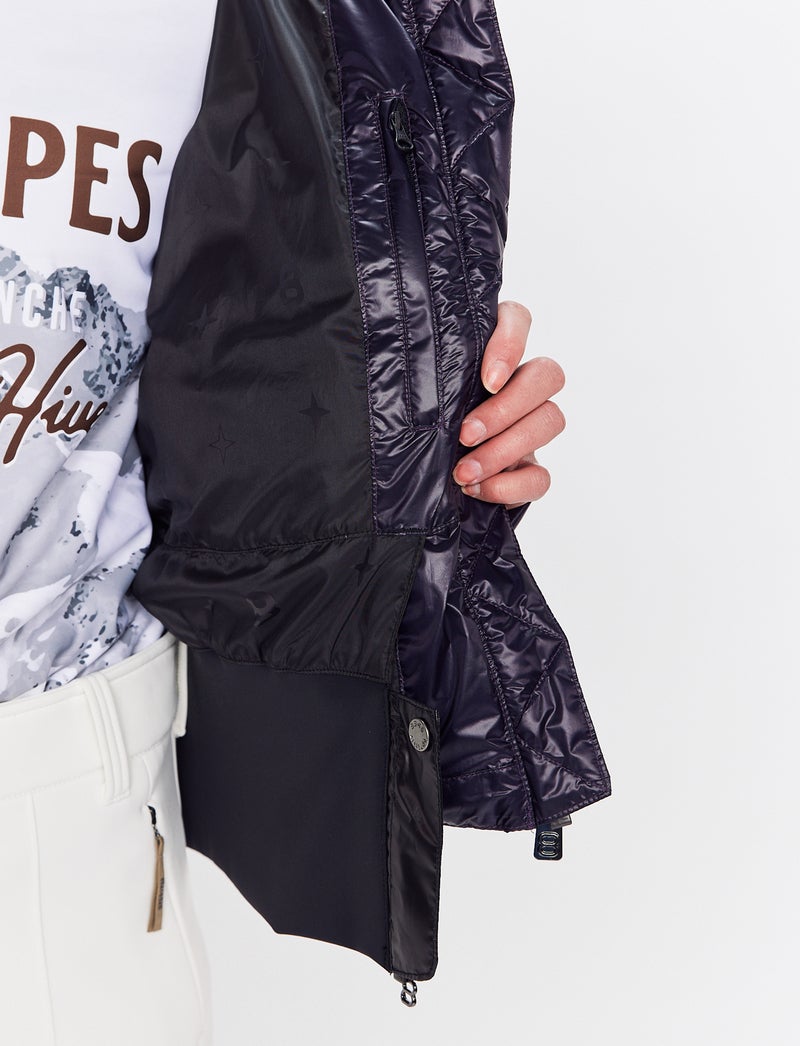 Noelle W Ski Puffer - Cosmos Plum