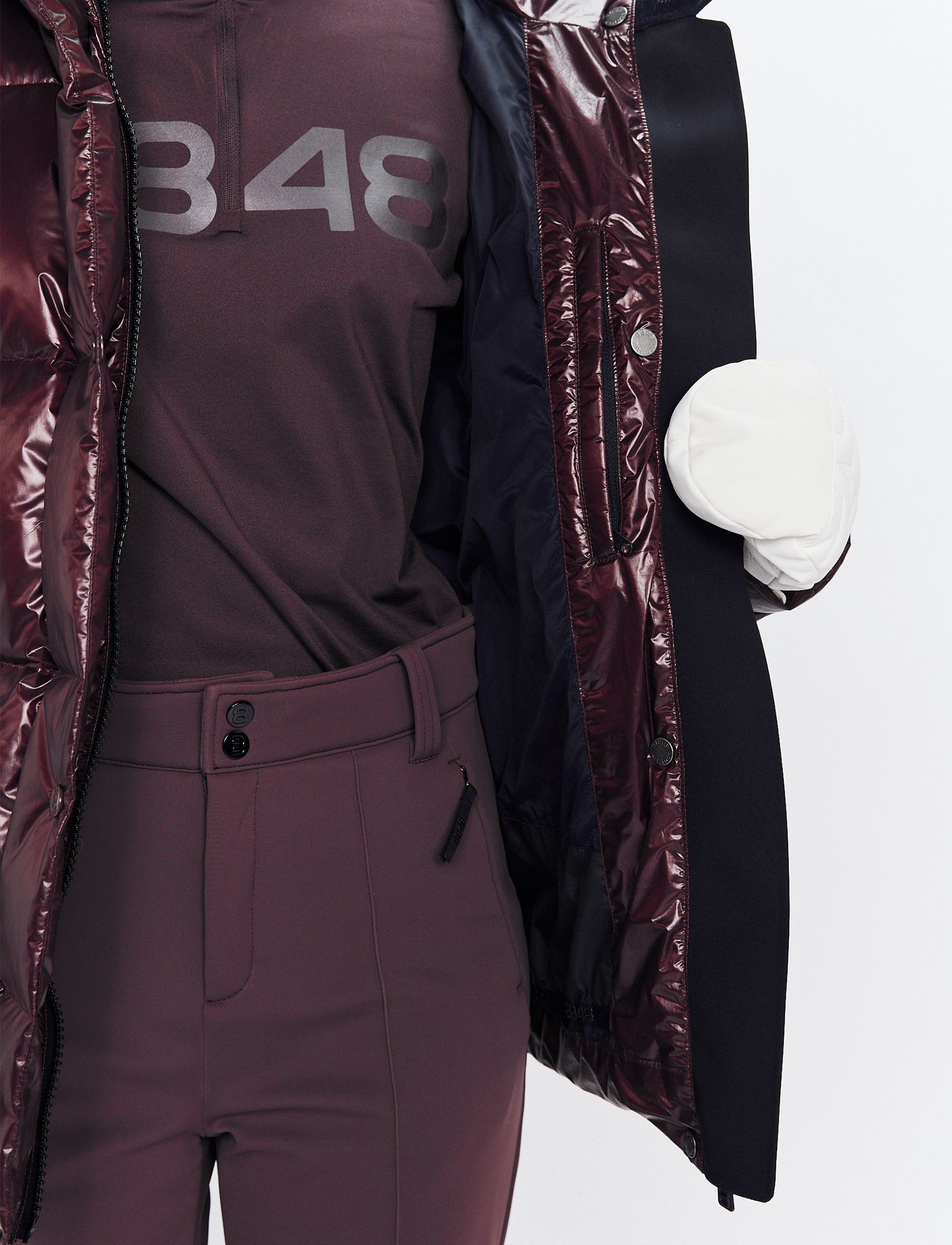 Sarah W Ski Down Jacket - Dk Burgundy