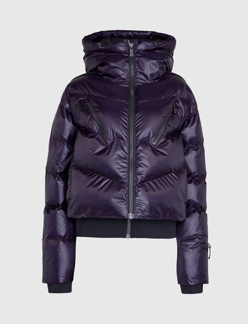 Noelle W Ski Puffer - Cosmos Plum