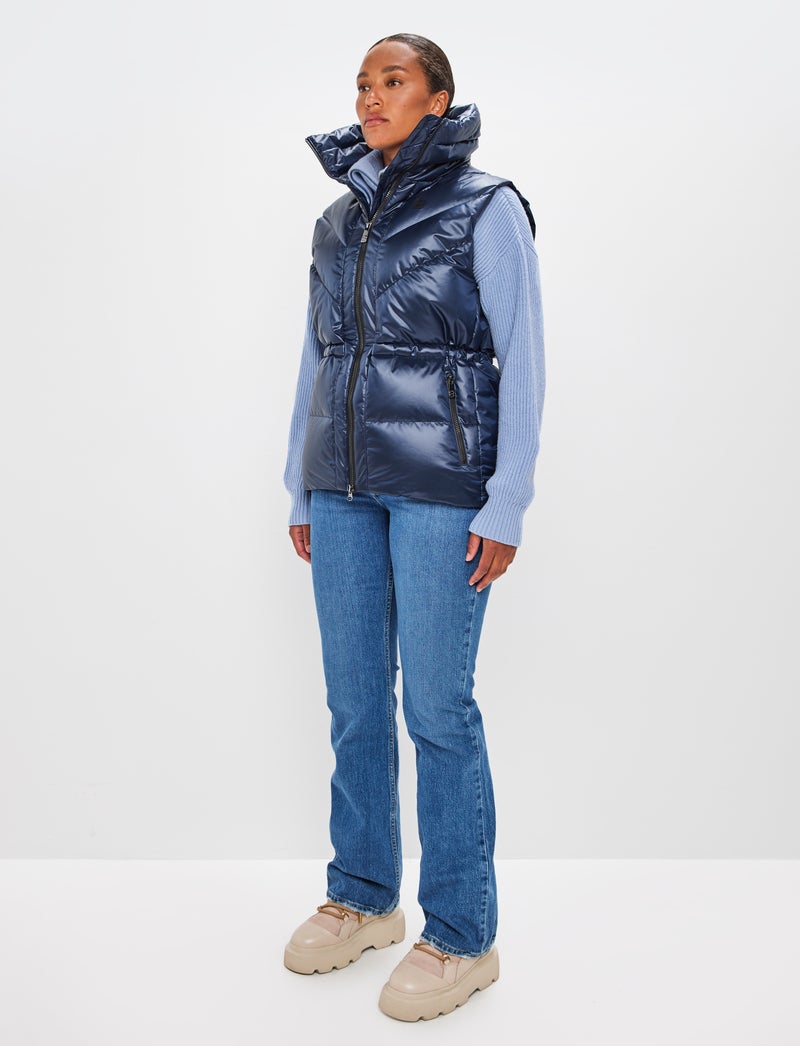 Shacci W Down Vest - Navy