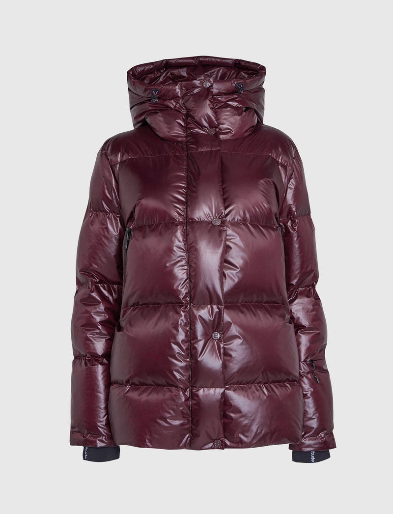 Sarah W Ski Down Jacket - Dk Burgundy