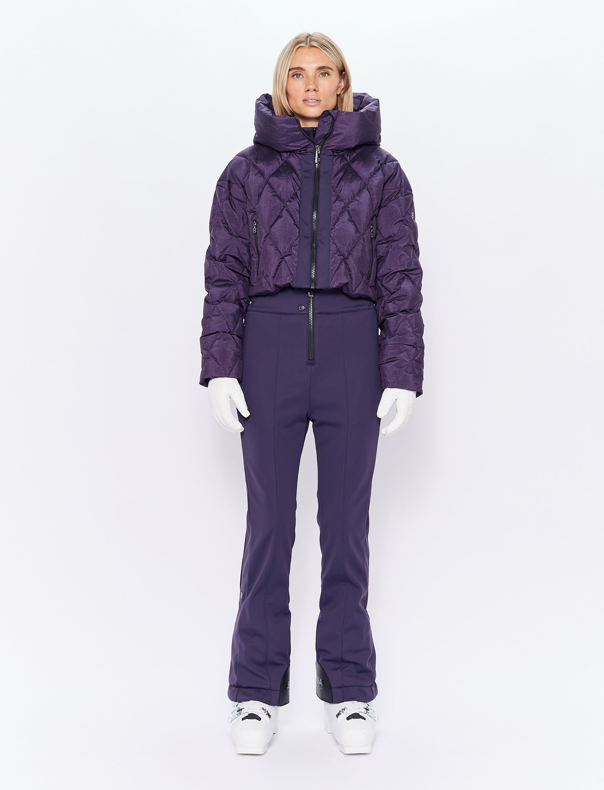 Amina W Ski Suit - Cosmos Plum