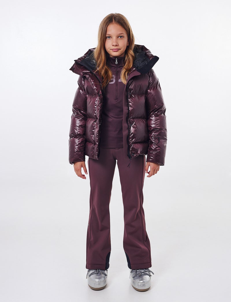 Saga Jr Ski Jacket - Dk Burgundy
