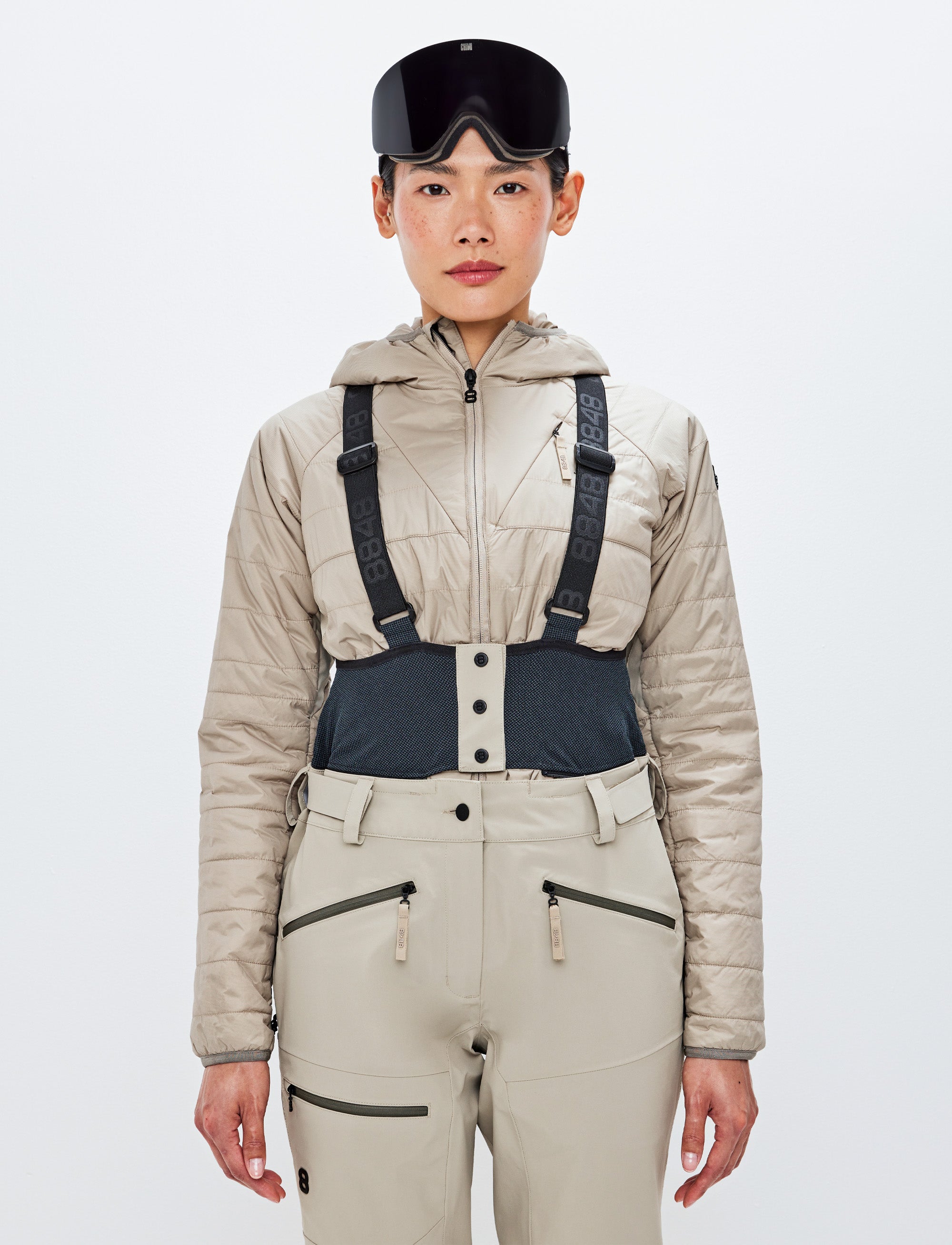 Chloe W Shell Pants - Lt Fallen Rock