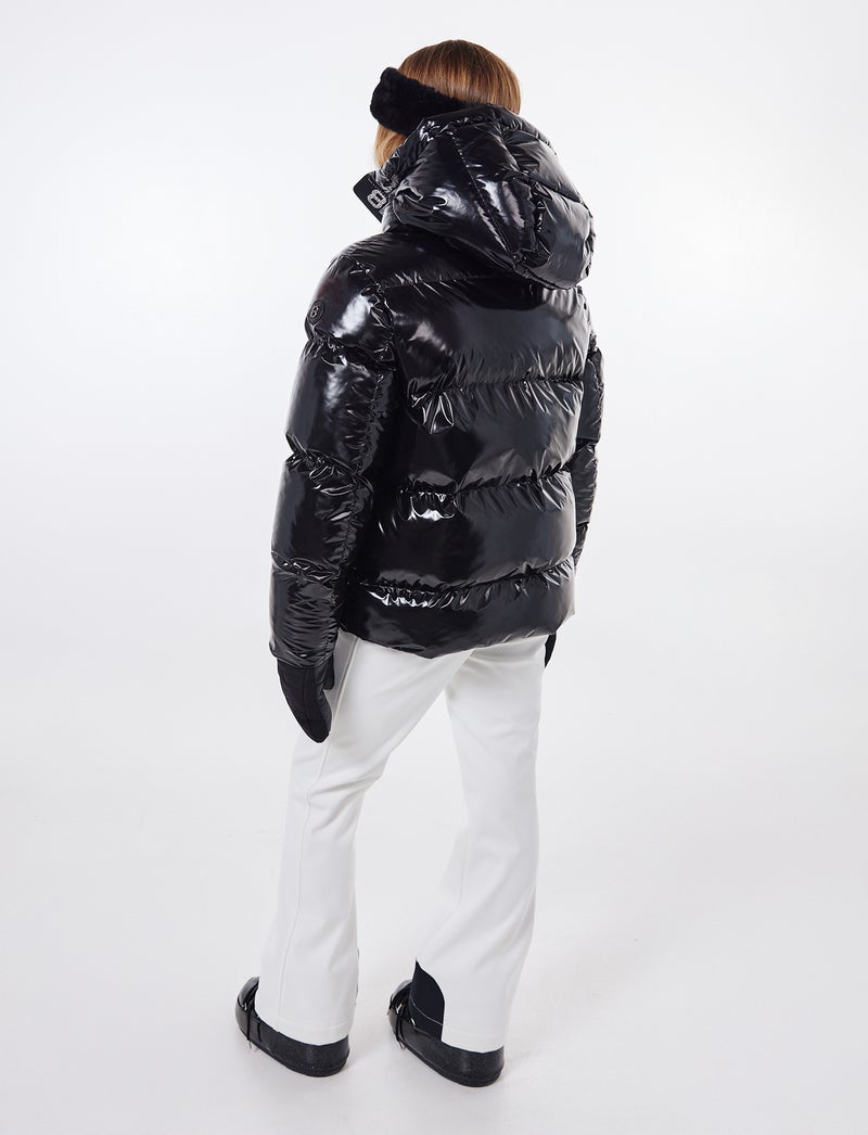 Saga Jr Ski Jacket - Black Glossy