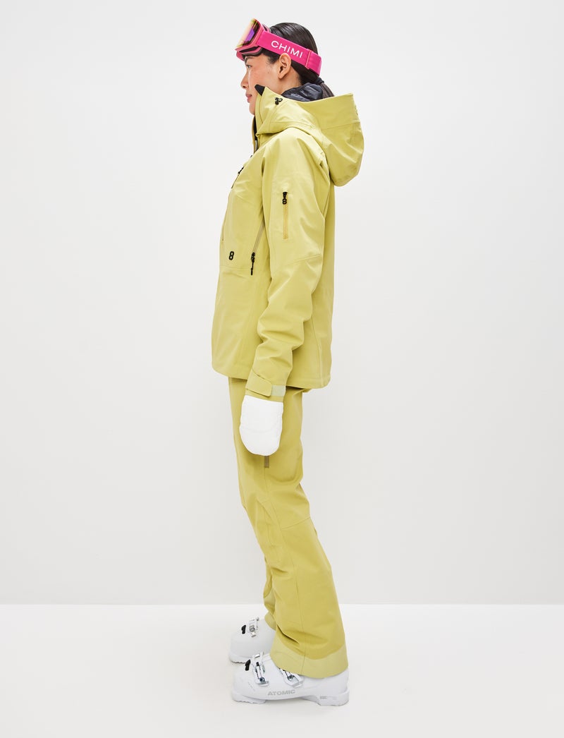 Pow 3.0 W Shell Jacket - Flax Yellow