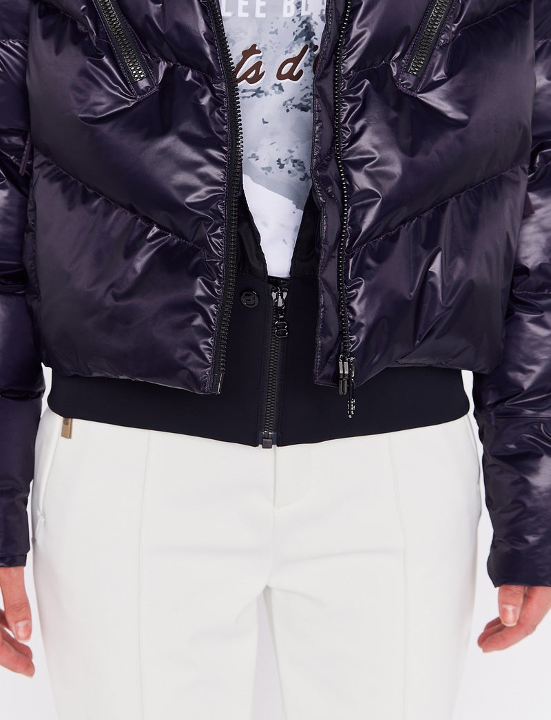 Noelle W Ski Puffer - Cosmos Plum