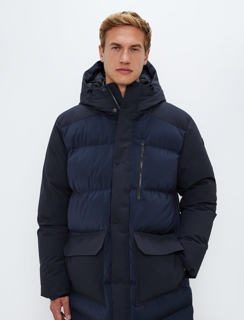Boncourt Down Coat - Navy