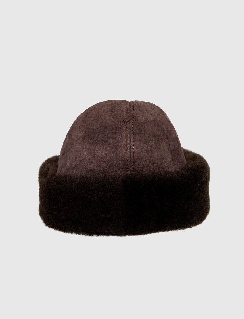 Lola Sherling Hat - Brown