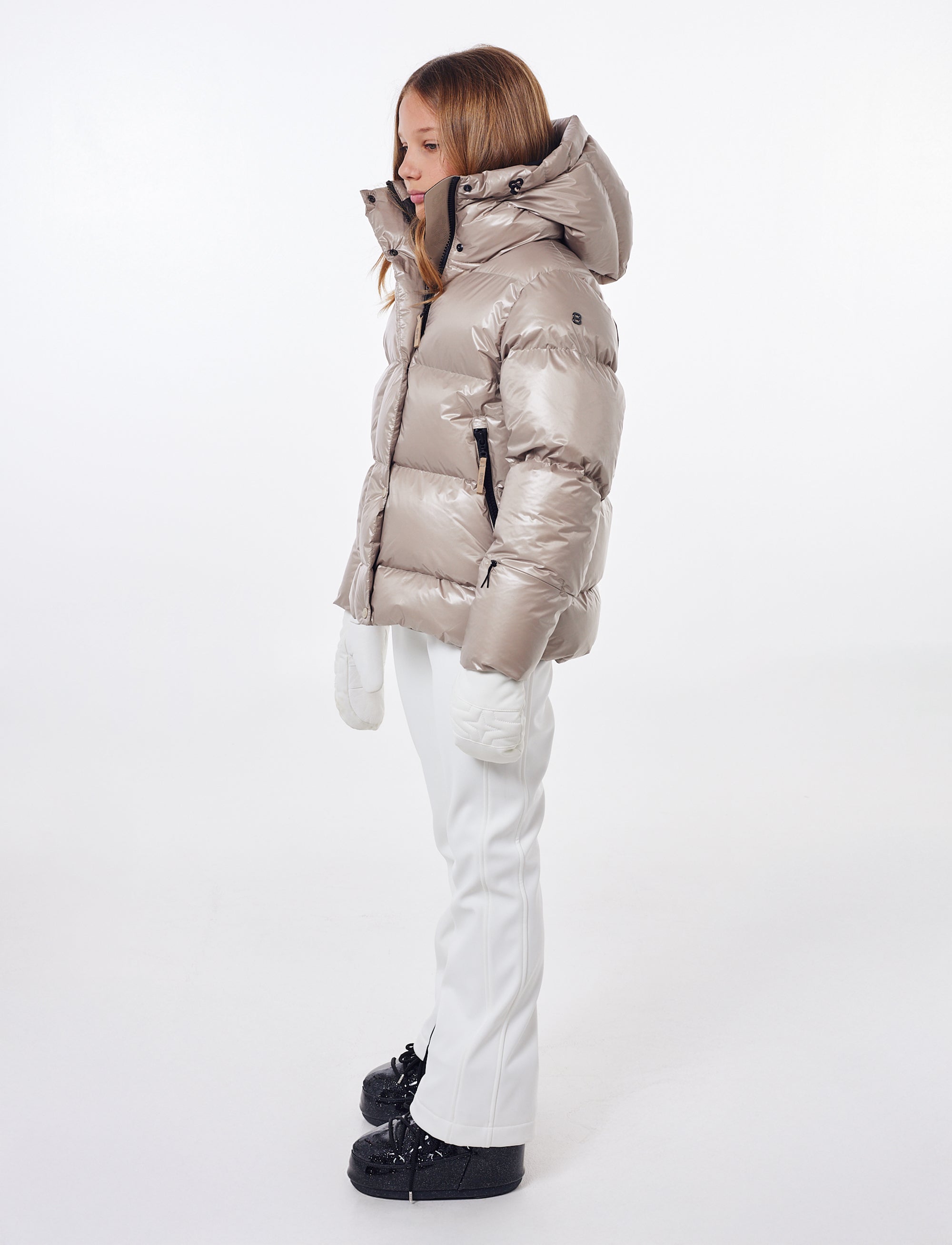 Saga Jr Ski Jacket - Lt Beige