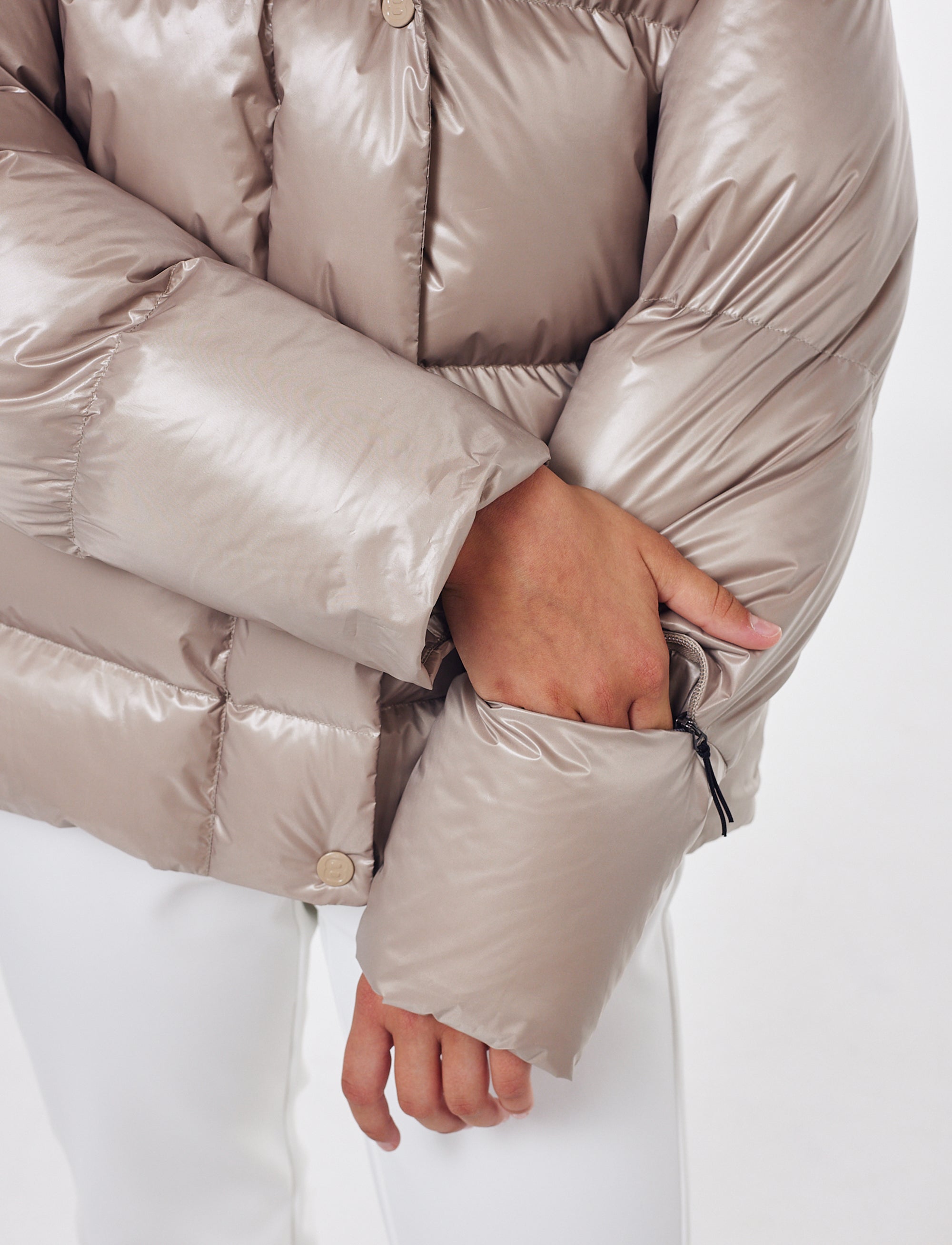 Saga Jr Ski Jacket - Lt Beige