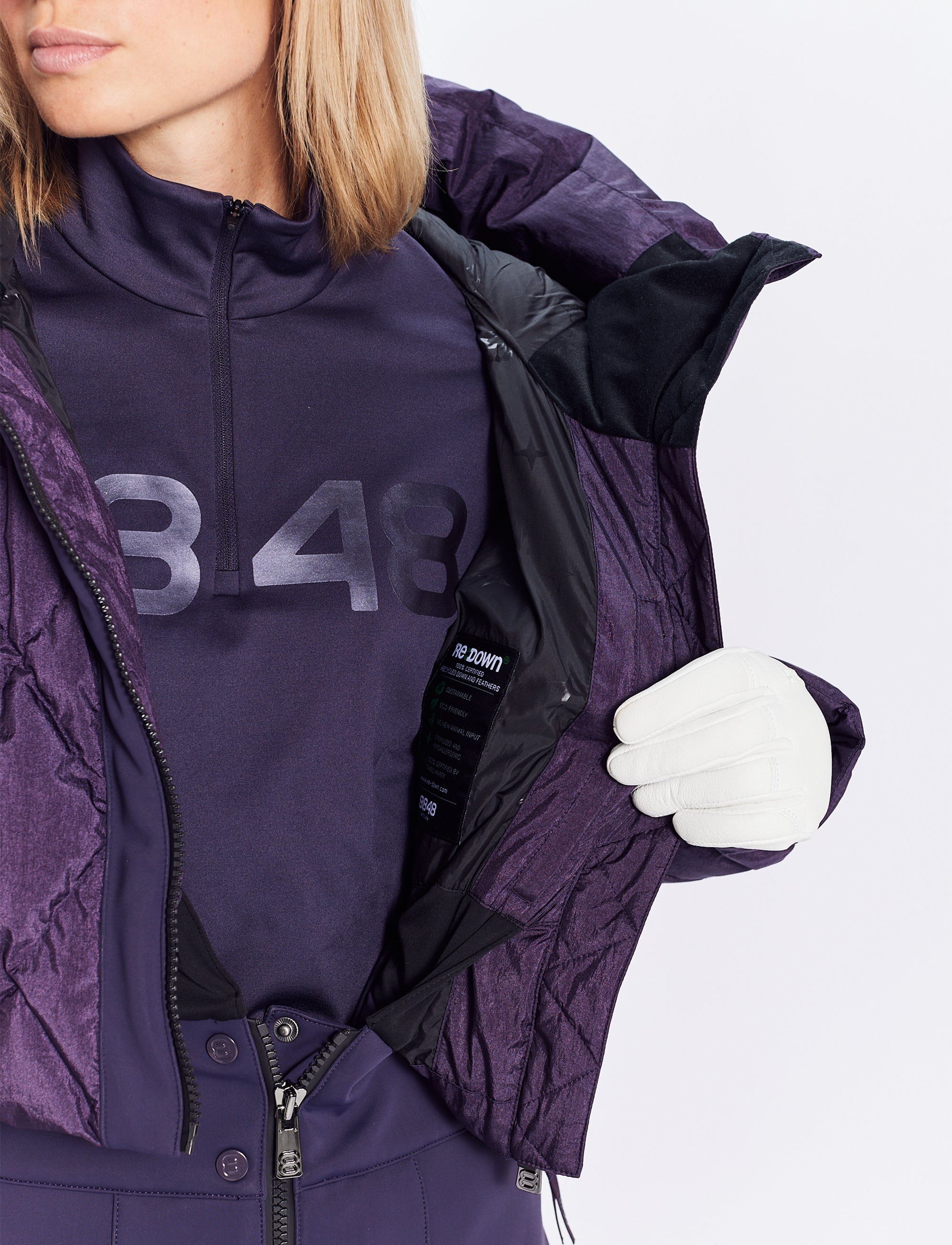 Amina W Ski Suit - Cosmos Plum