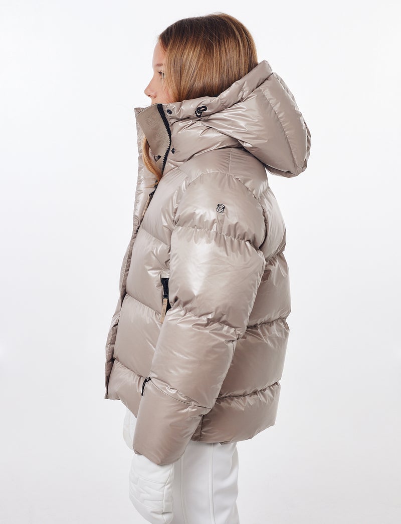 Saga Jr Ski Jacket - Lt Beige