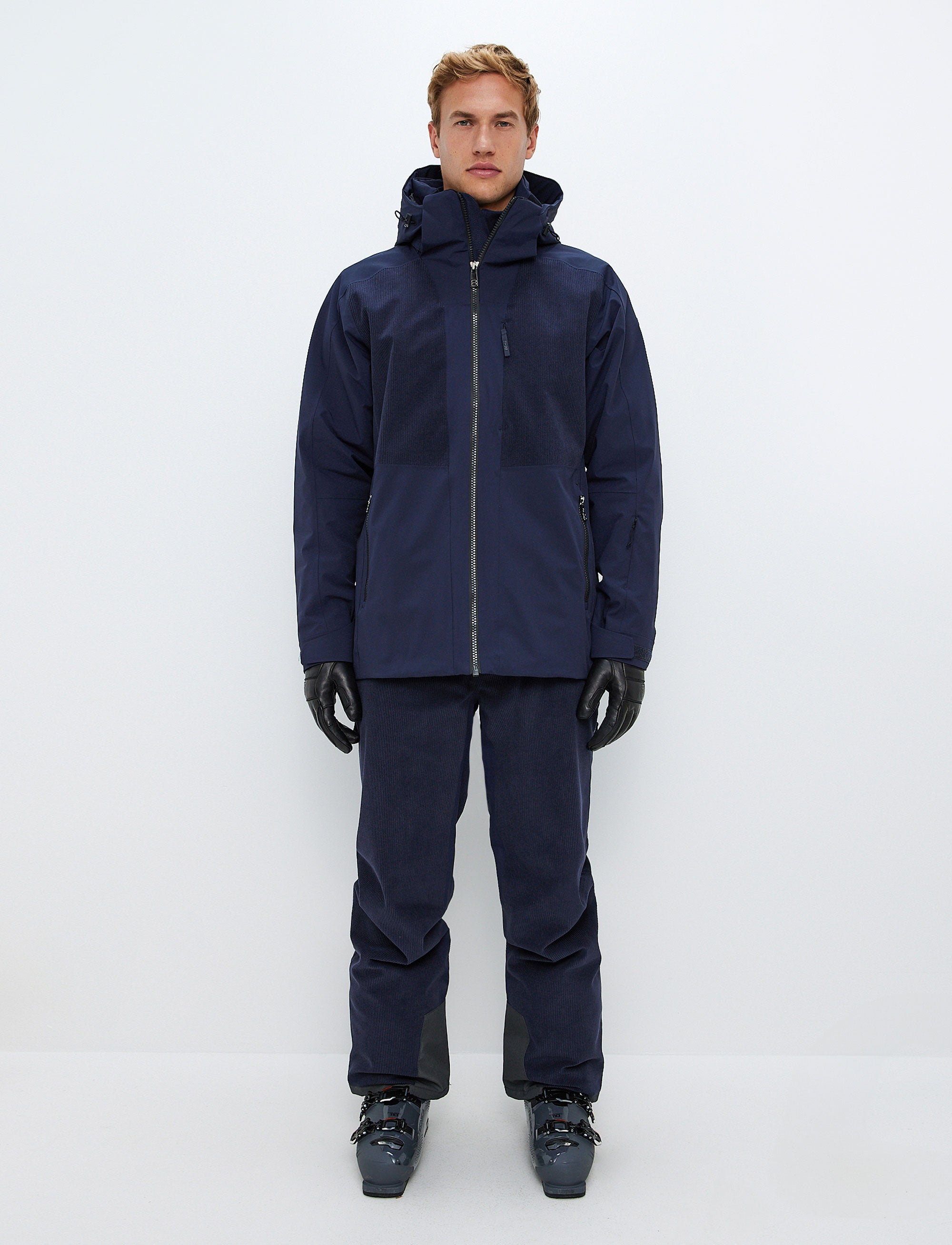 Andrew Cord Ski Jacket - Navy