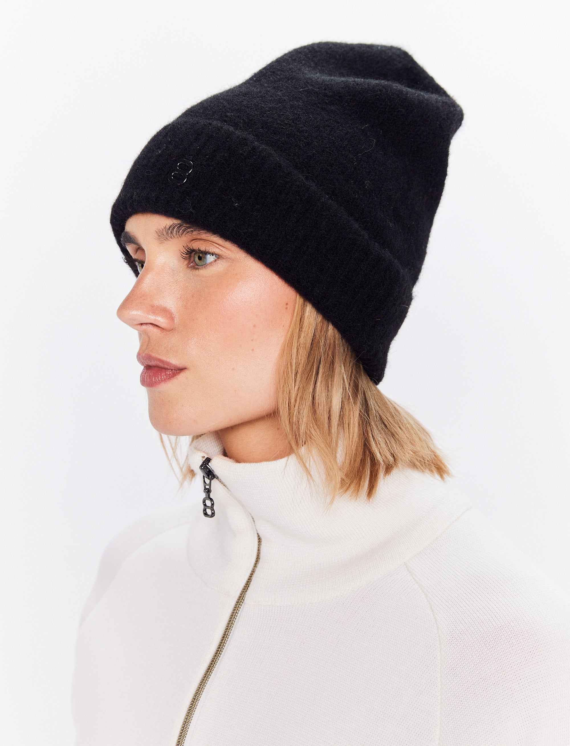 Emma Wool Beanie - Black