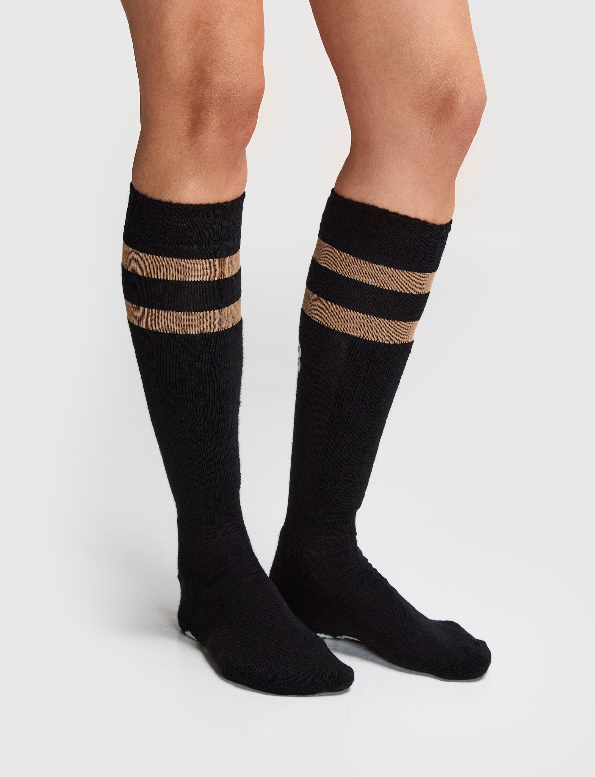 Stripe Ski Sock - Black