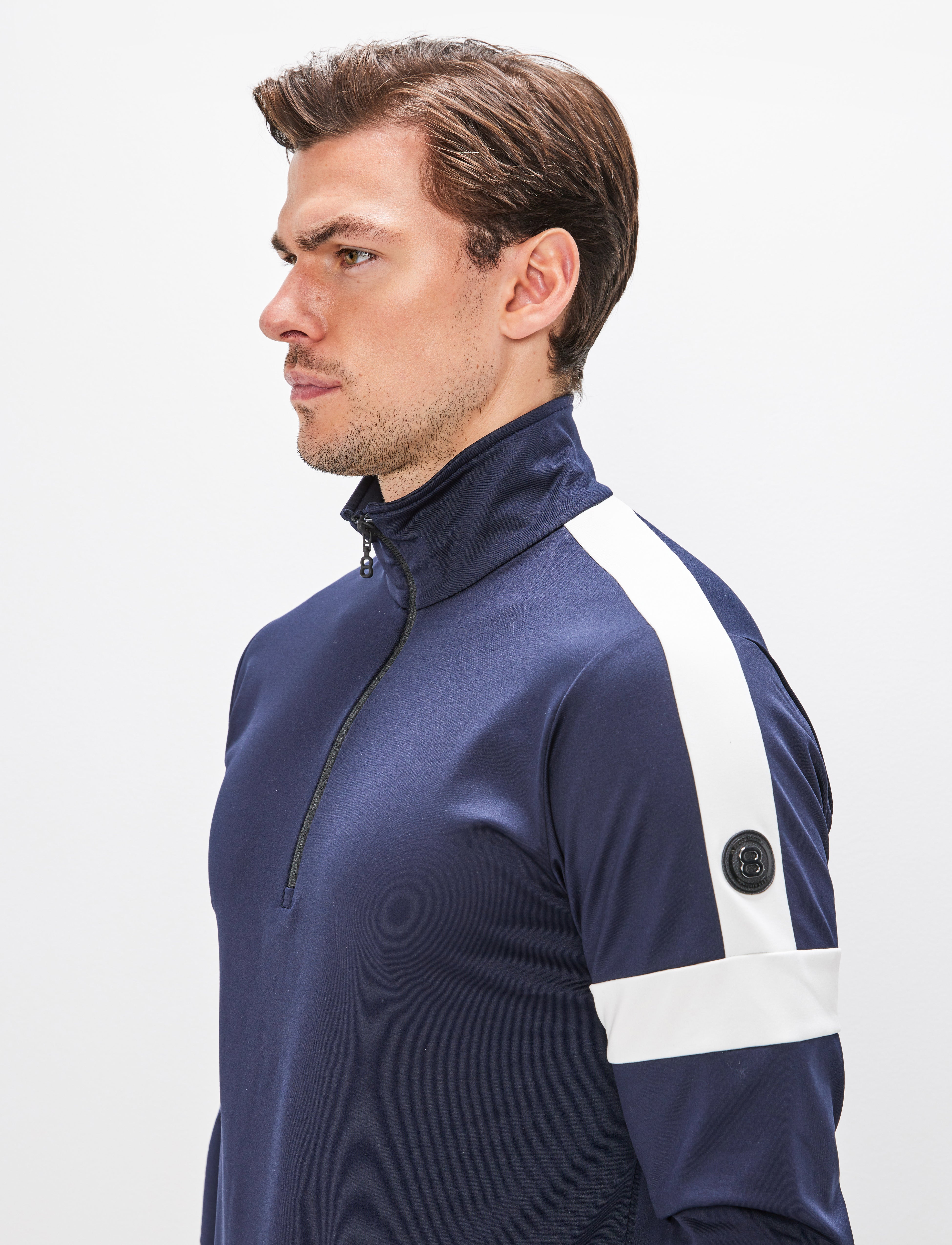 Dino 1/2 Zip Sweat - Navy