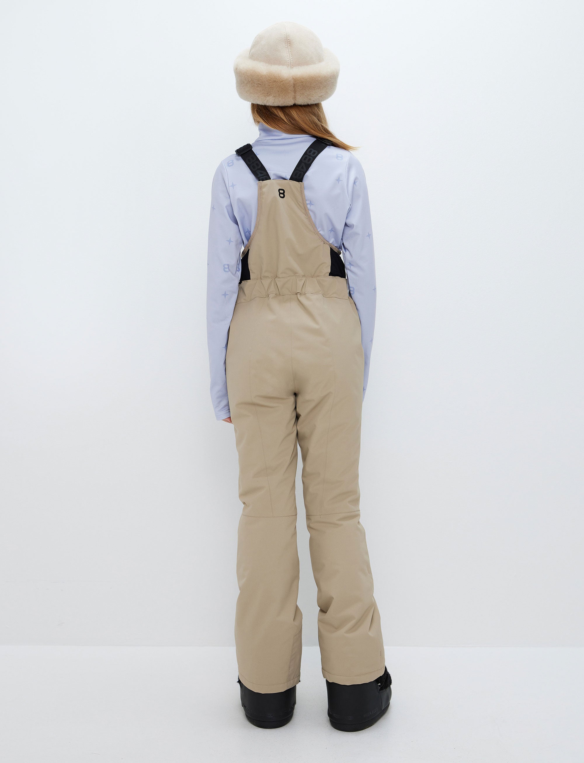 Ella  Bib Pants - Lt Fallen Rock