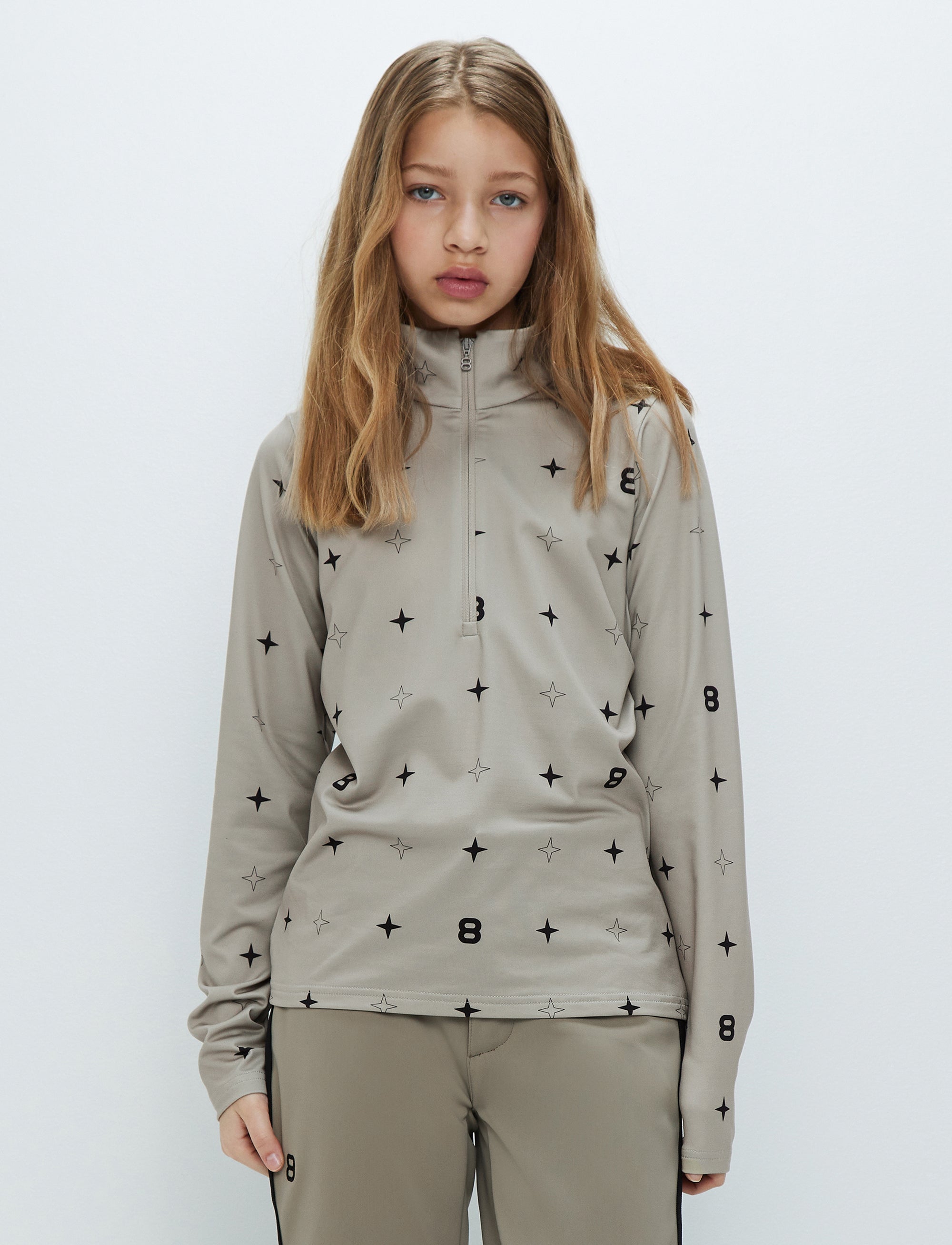 8 Star JR Sweat - Lt Beige