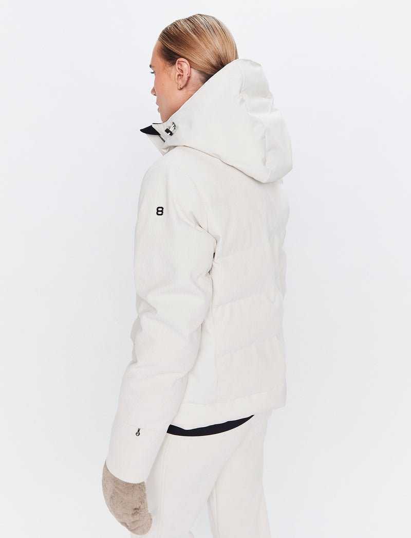 Harlow Cord Jacket - Winter White