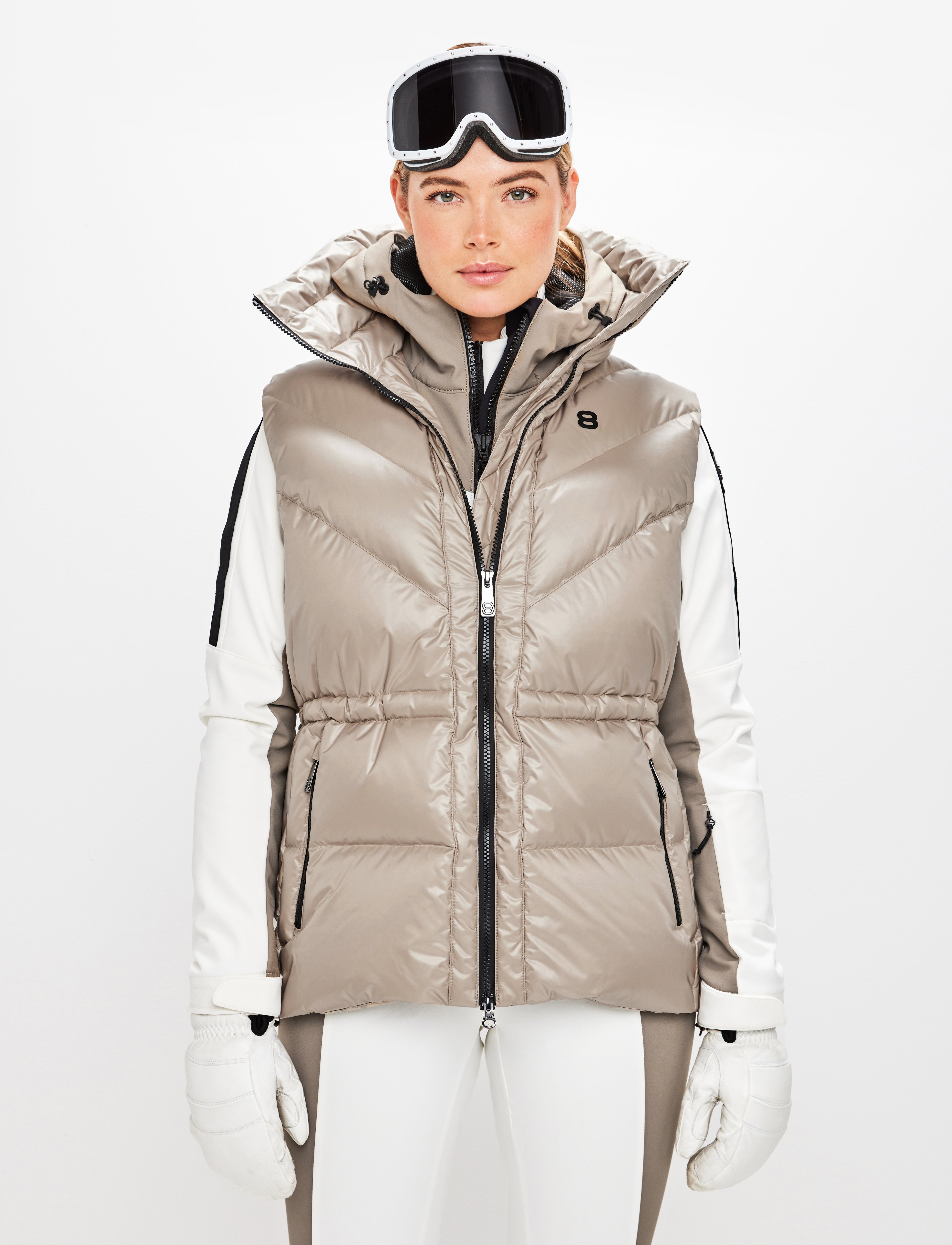 Shacci W Down Vest - Lt Fallen Rock