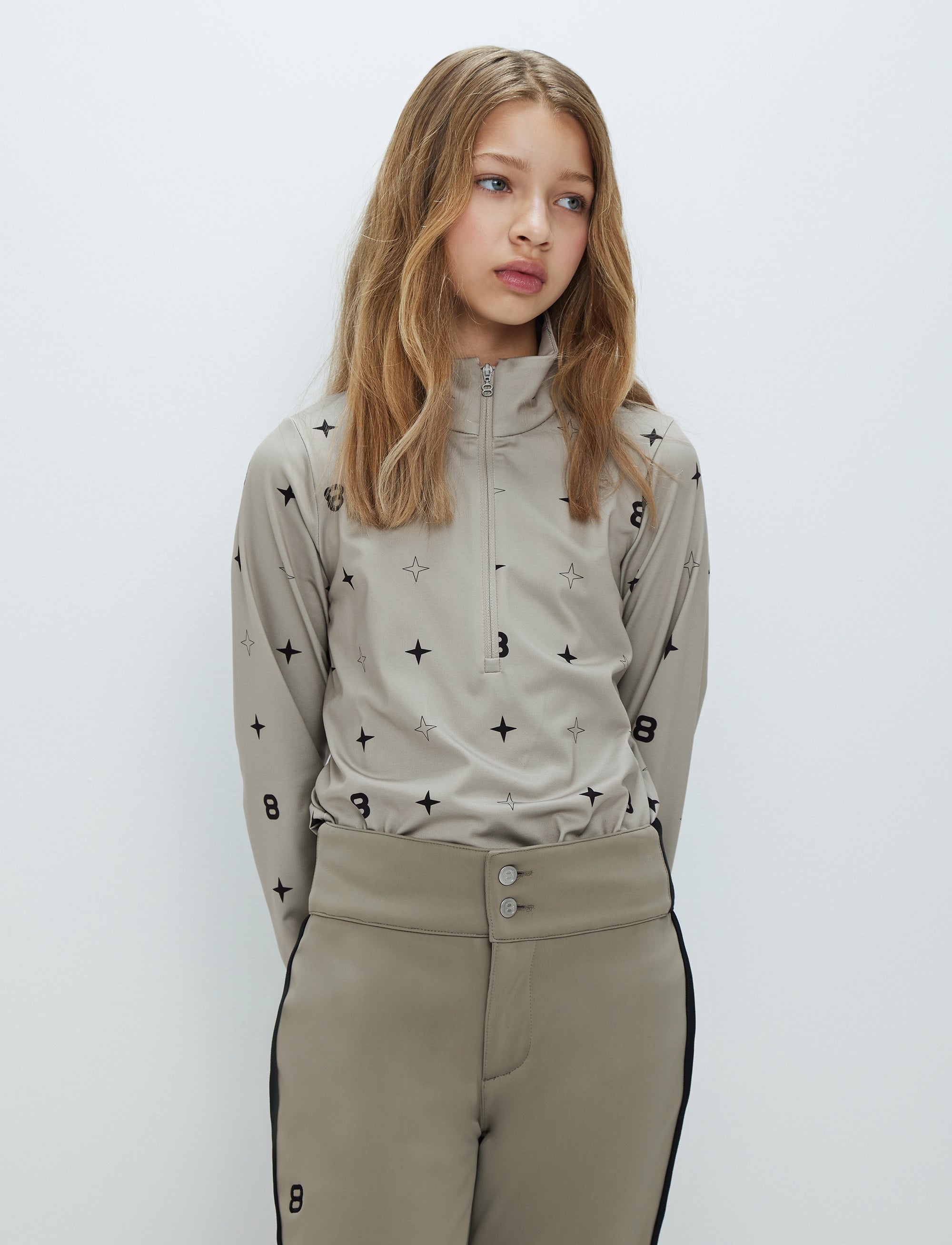 8 Star JR Sweat - Lt Beige