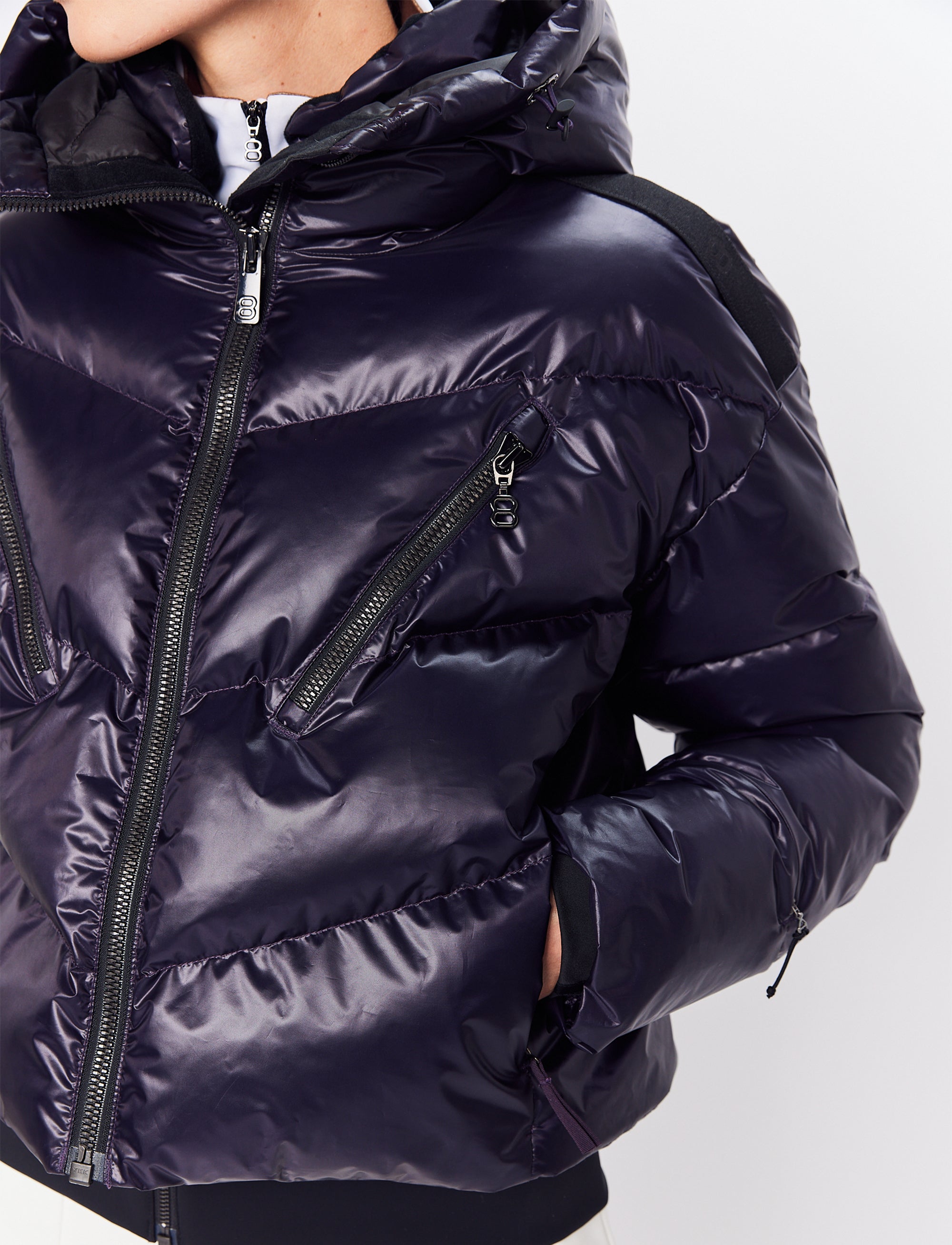 Noelle W Ski Puffer - Cosmos Plum