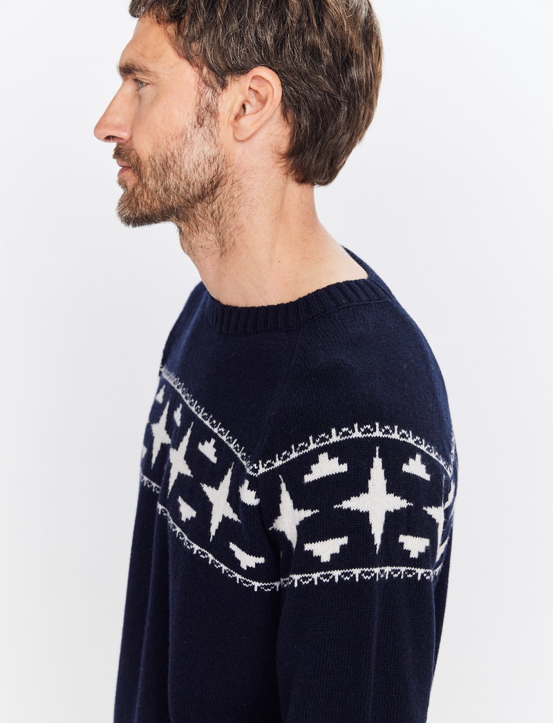 Heritage Wool Sweat - Navy