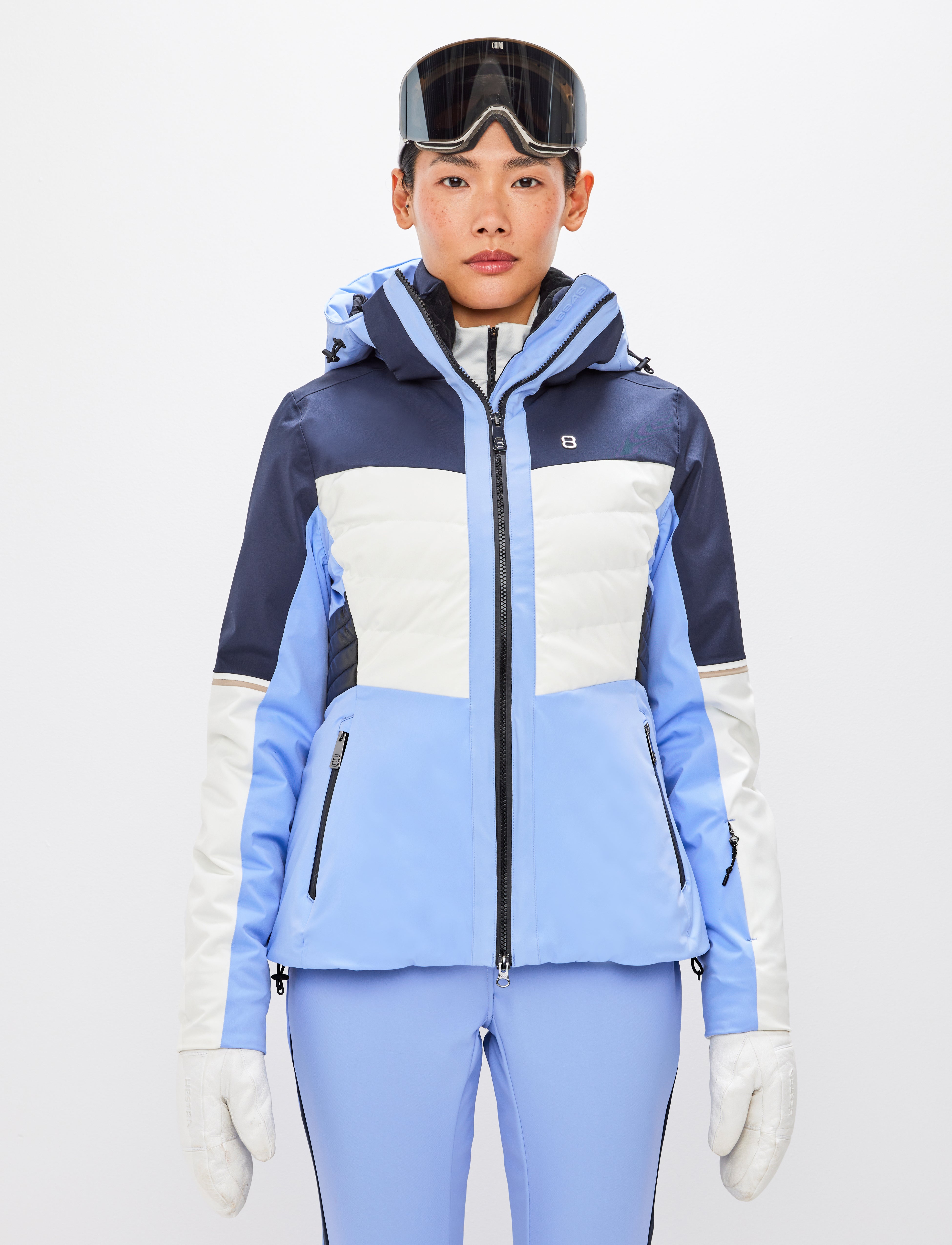 Hazel W Ski Jacket - Hortensia Blue