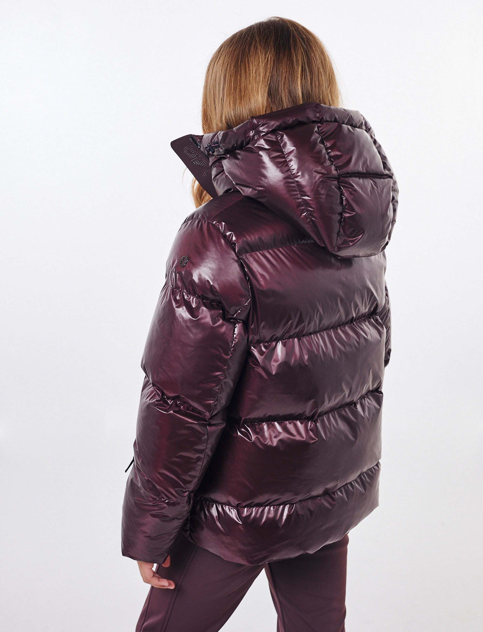 Saga Jr Ski Jacket - Dk Burgundy