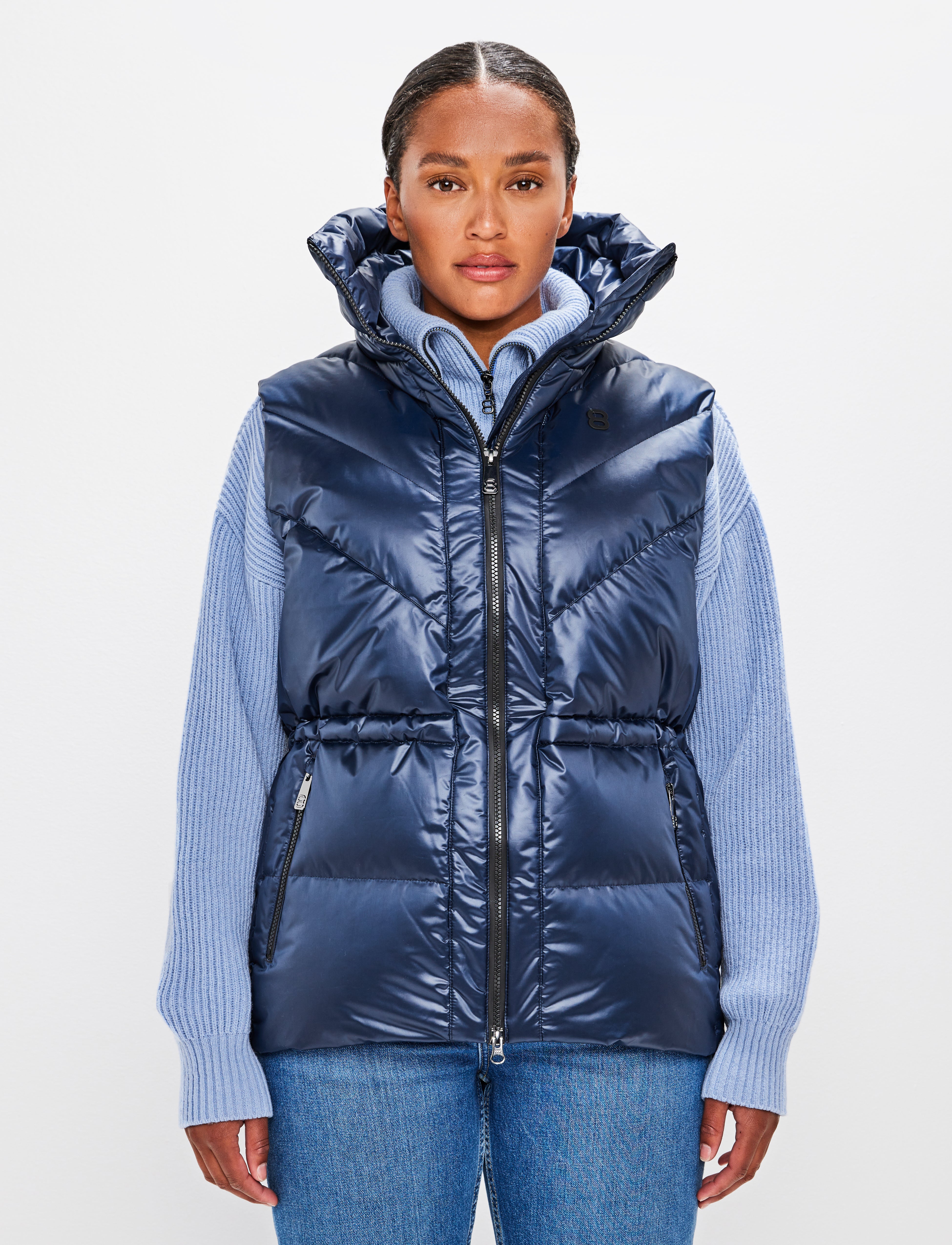 Shacci W Down Vest - Navy