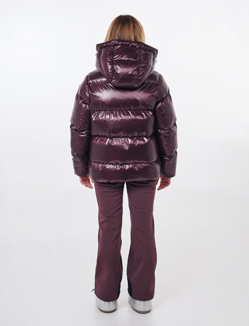 Saga Jr Ski Jacket - Dk Burgundy