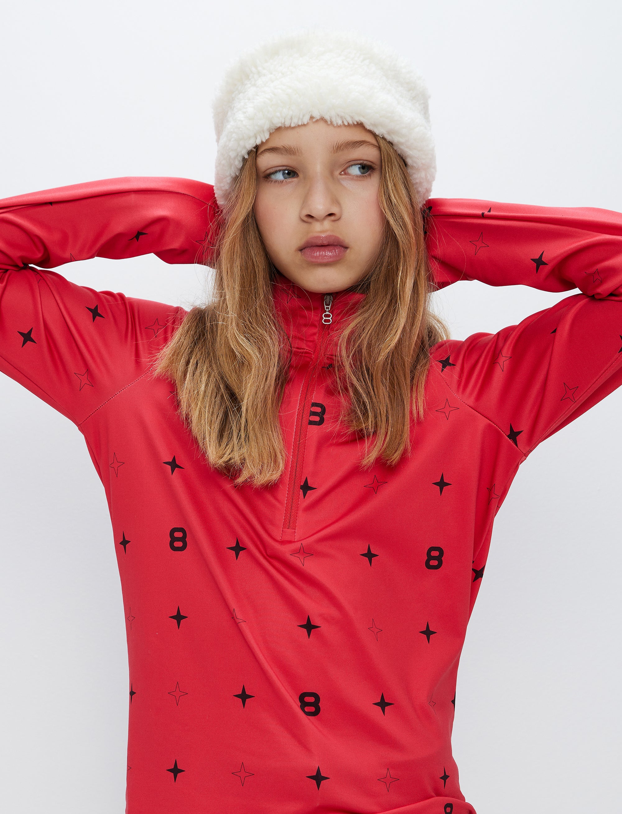 8 Star JR Sweat - Poinsetta Red